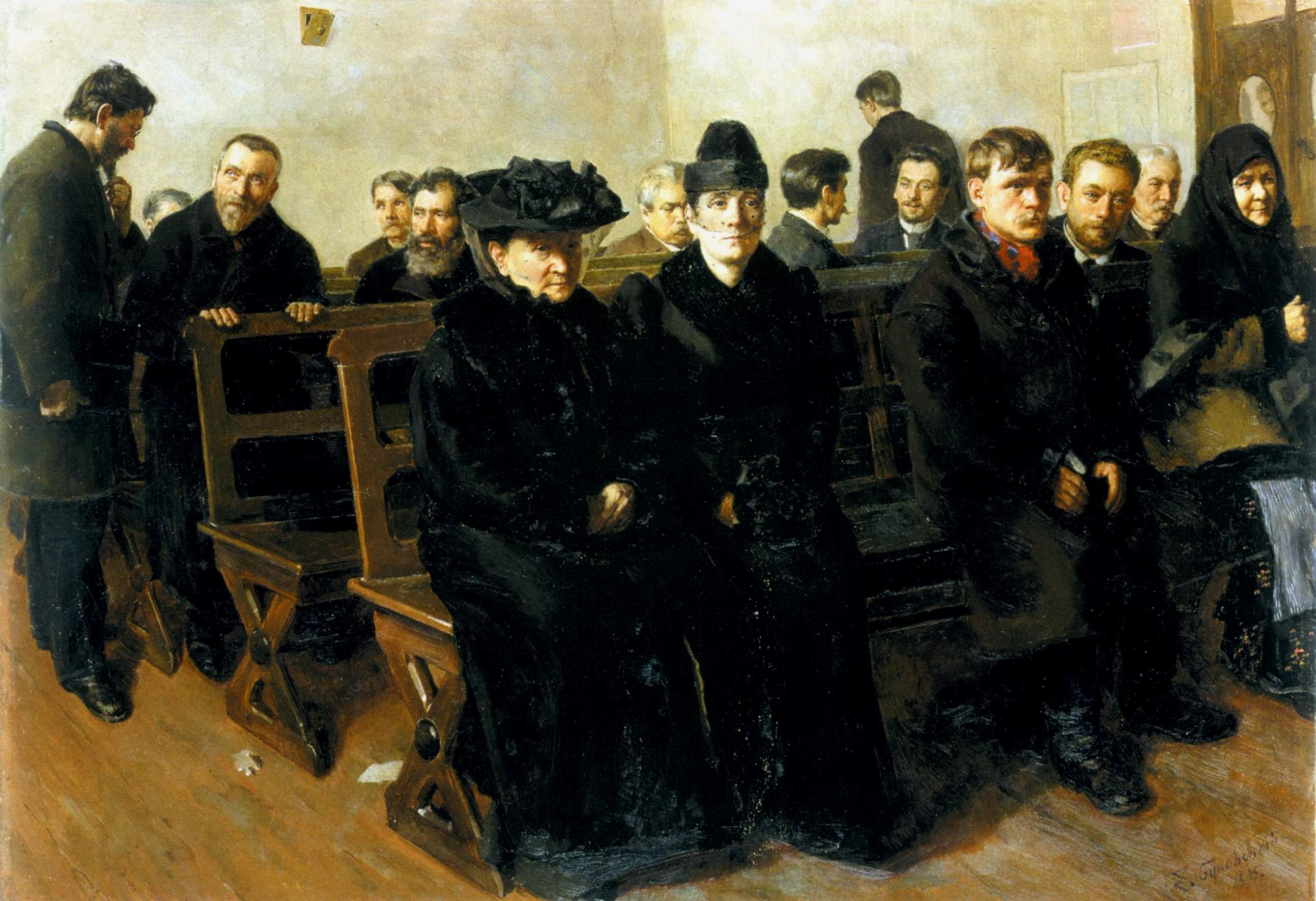 Буковецкий. В суде . 1895