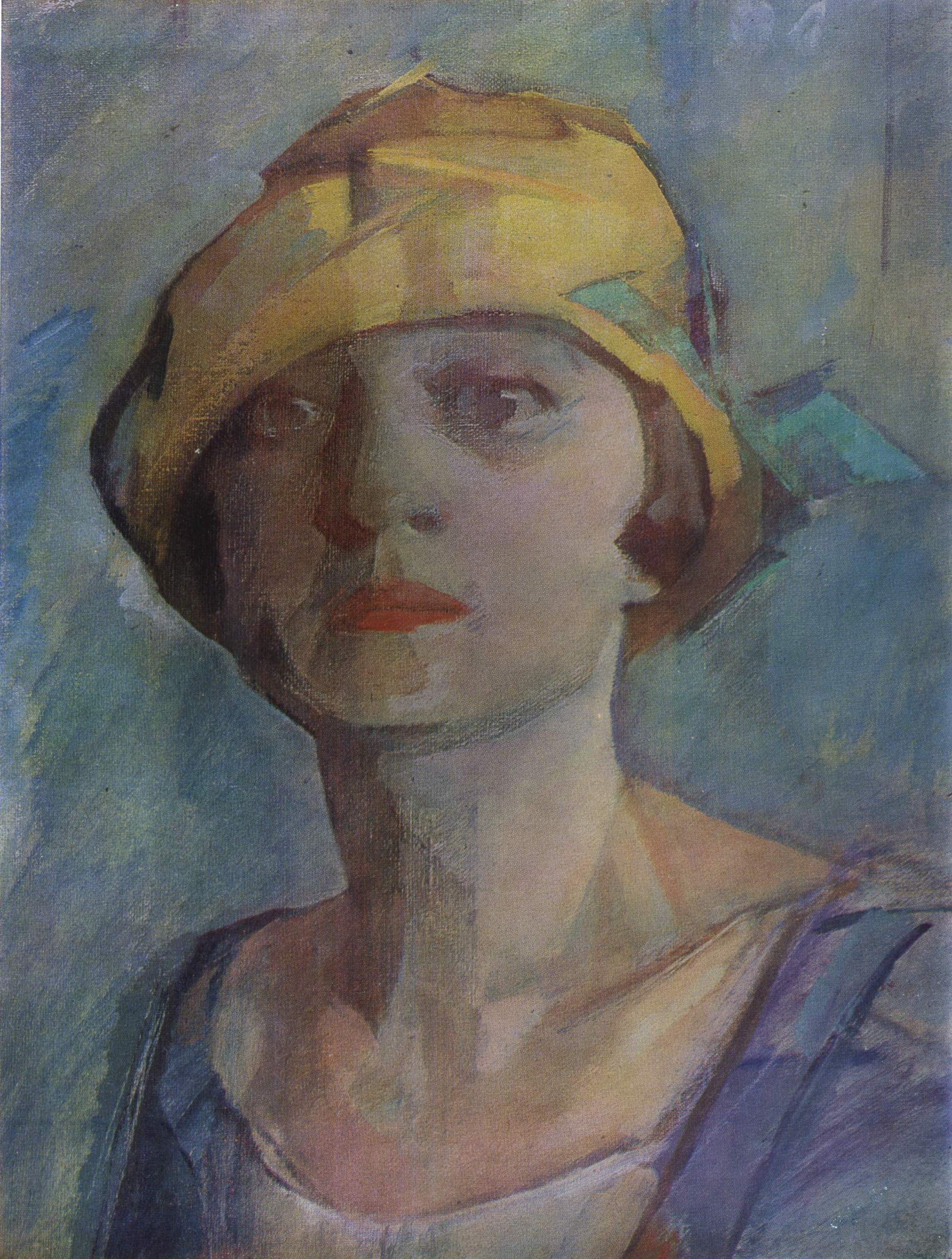 Волокидин. В желтой шляпке. 1923