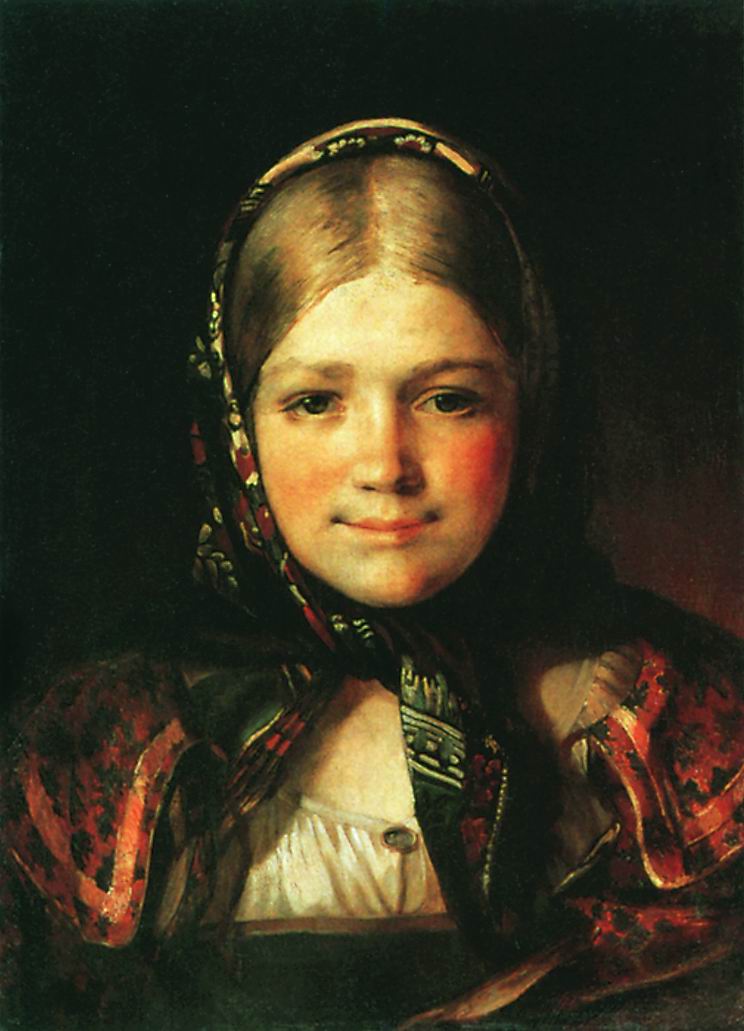 Максимов В.. Крестьянская девочка. 1865