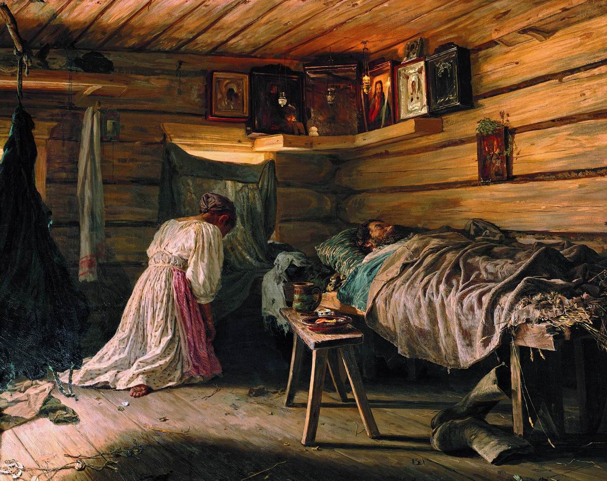 Максимов В.. Больной муж. 1881
