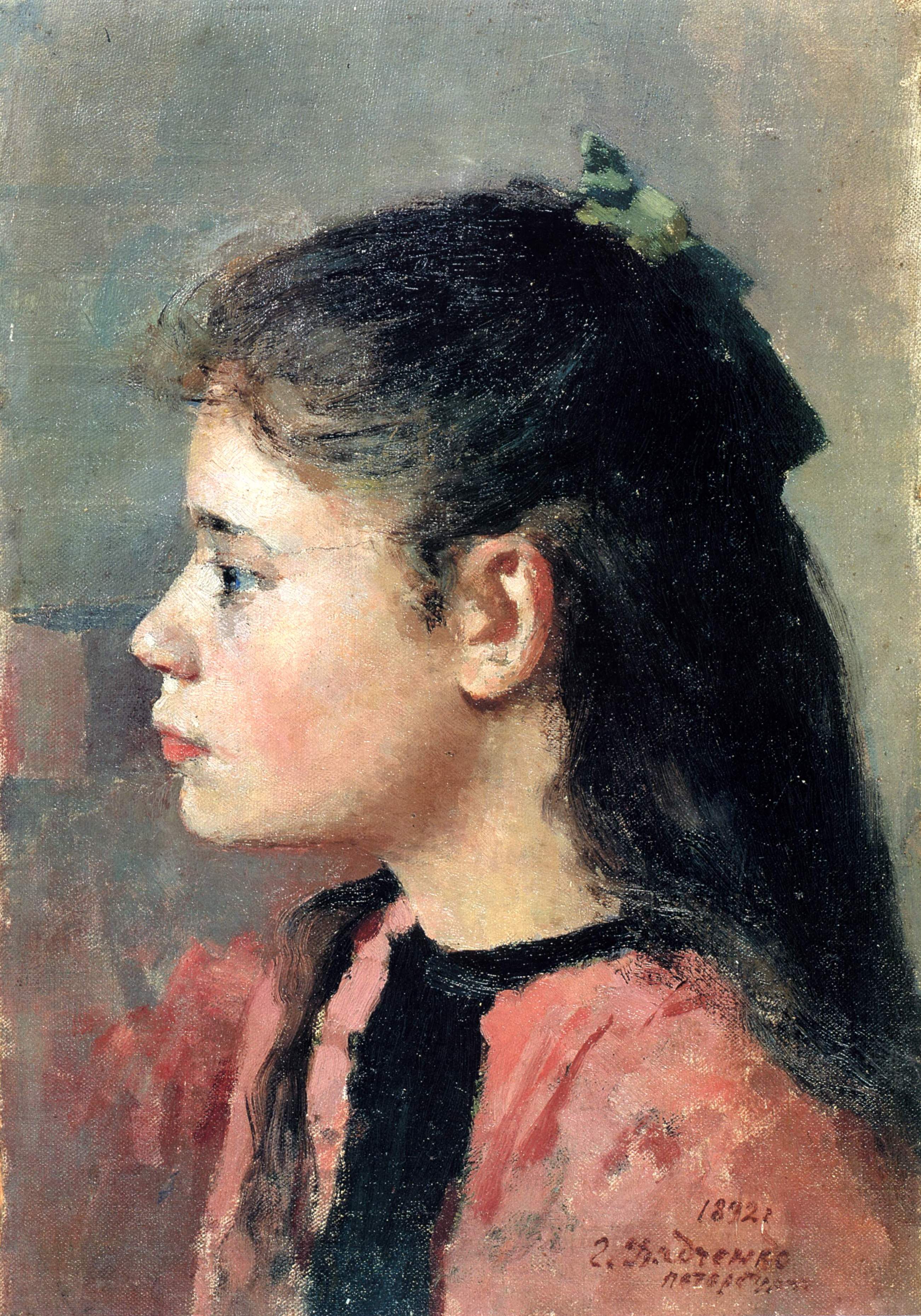 Дядченко. Портрет девочки  . 1892