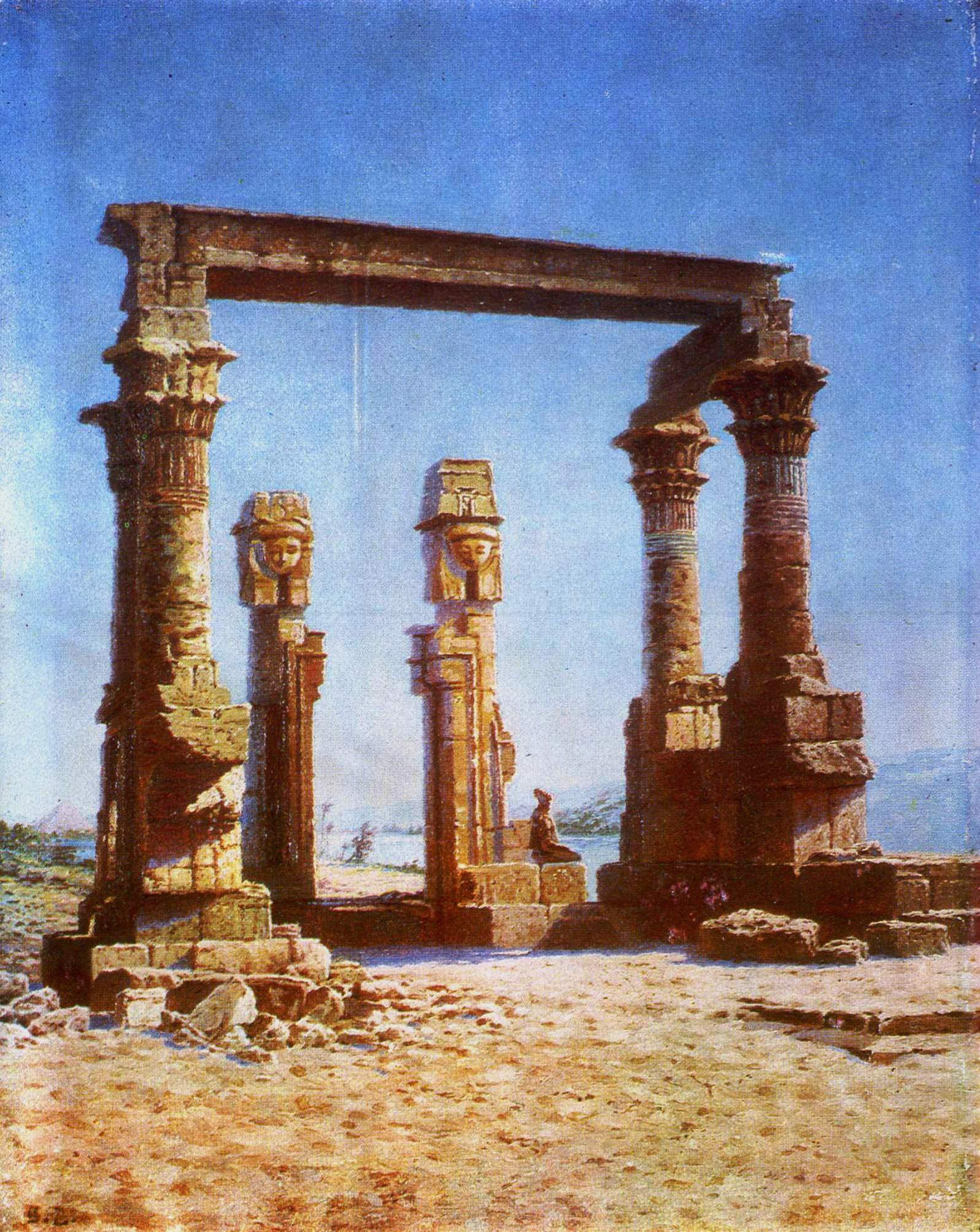 Верещагин В.В.. Руины египетского храма. 1884 