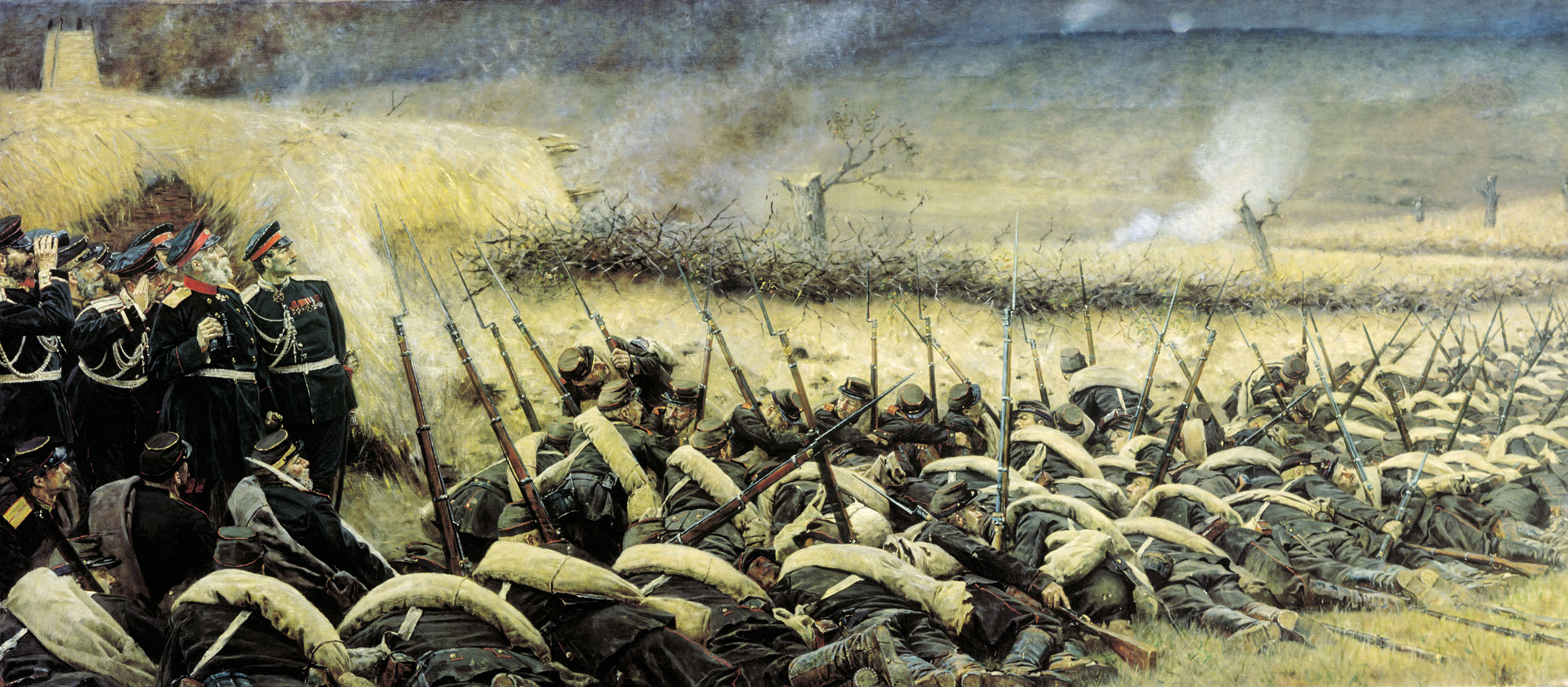 Верещагин В.В.. Перед атакой. Под Плевной. 1881