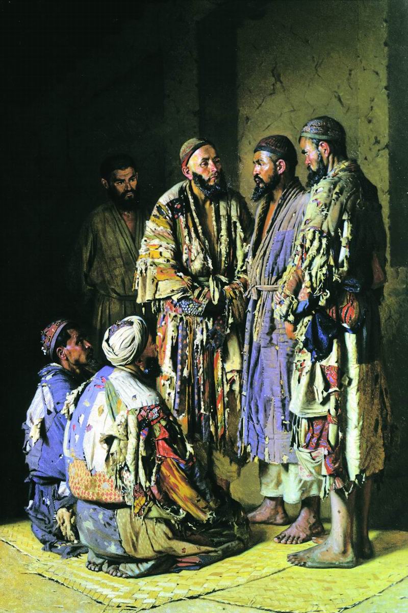 Верещагин В.В.. Политики в опиумной лавочке. Ташкент. 1870
