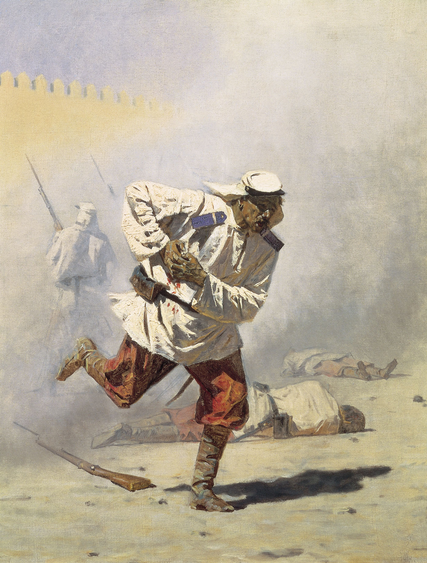 Верещагин В.В.. Смертельно раненный. 1873
