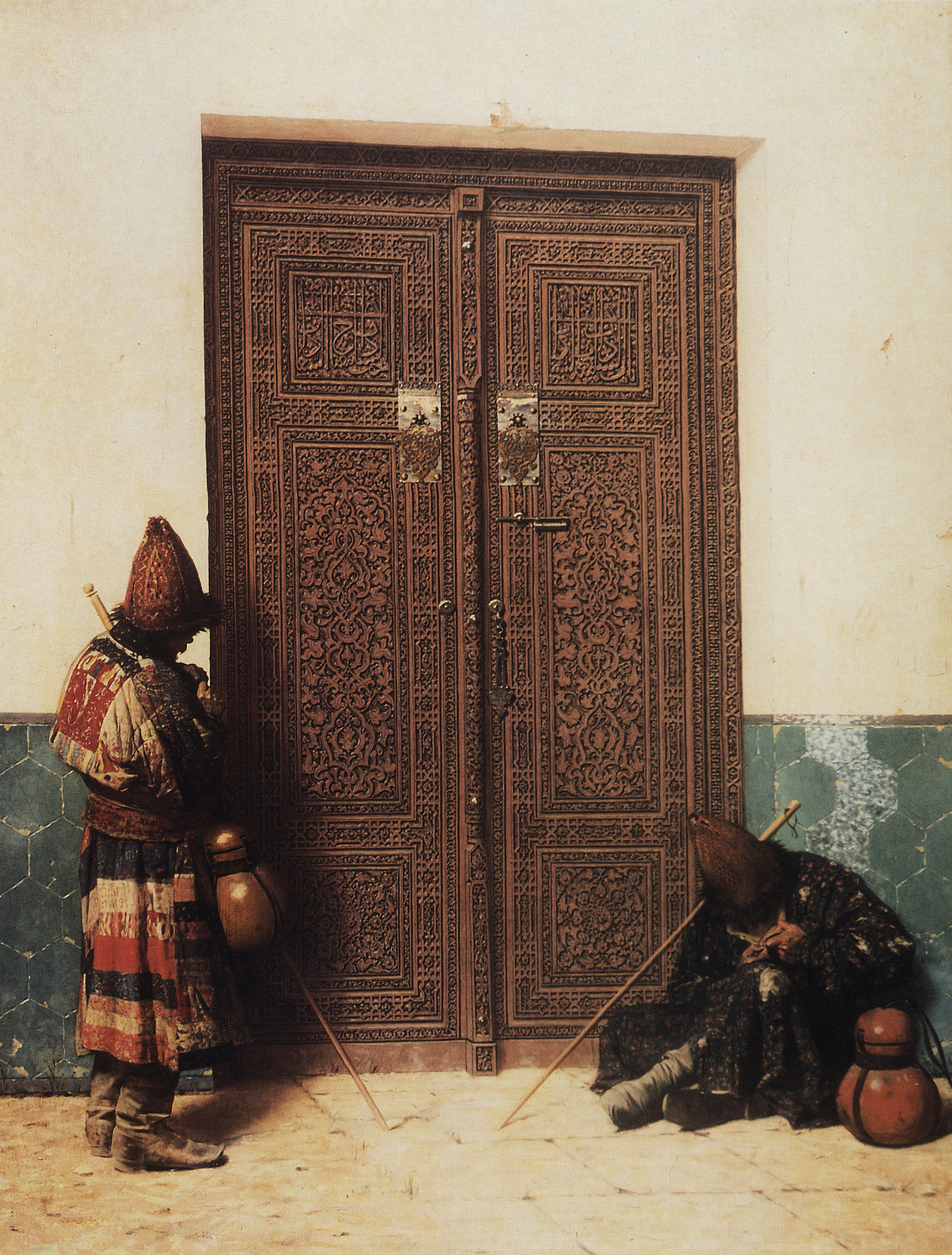 Верещагин В.В.. У дверей мечети. 1873