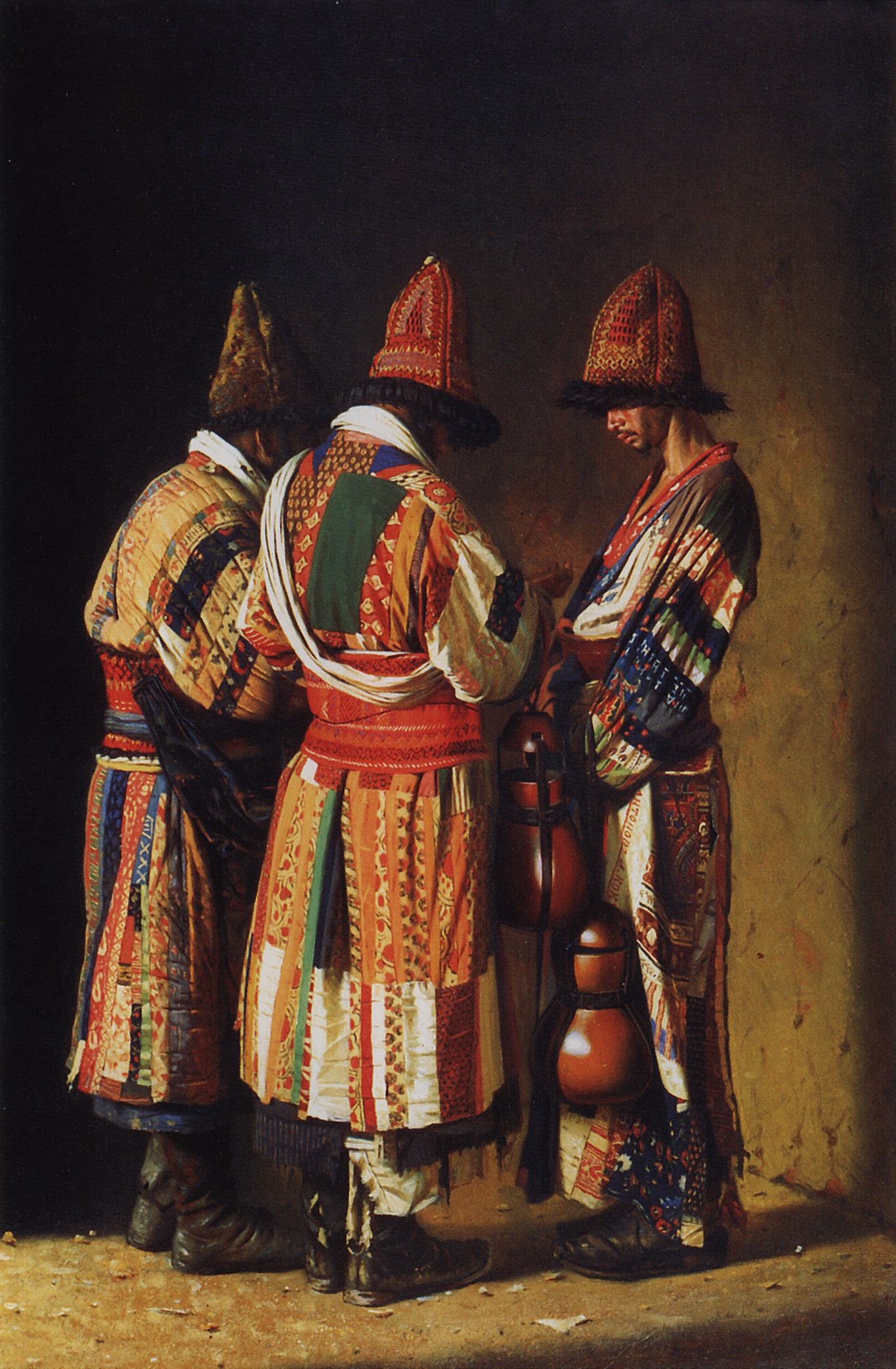 Верещагин В.В.. Дервиши в праздничных нарядах. Ташкент. 1869-1870