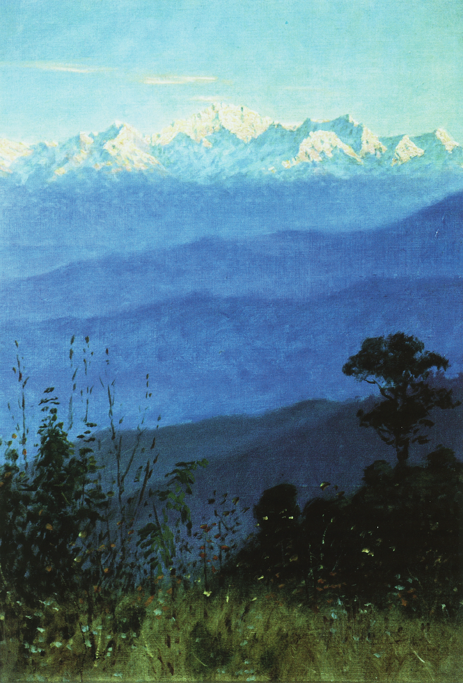 Верещагин В.В.. Гималаи вечером. 1875