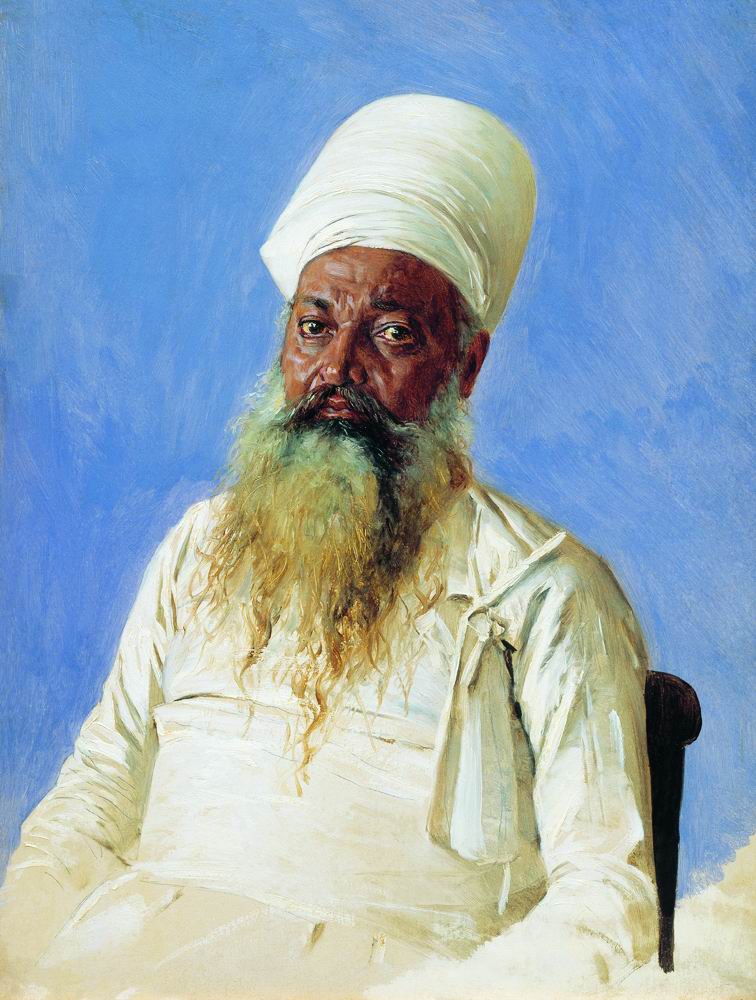 Верещагин В.В.. Священник парс (огнепоклонник). Бомбей. 1874-1876