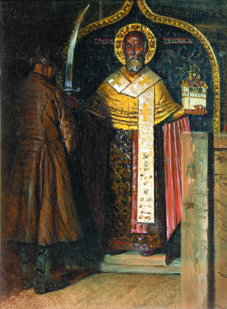 Верещагин В.В.. Икона Николы с верховья реки Пинеги. 1894