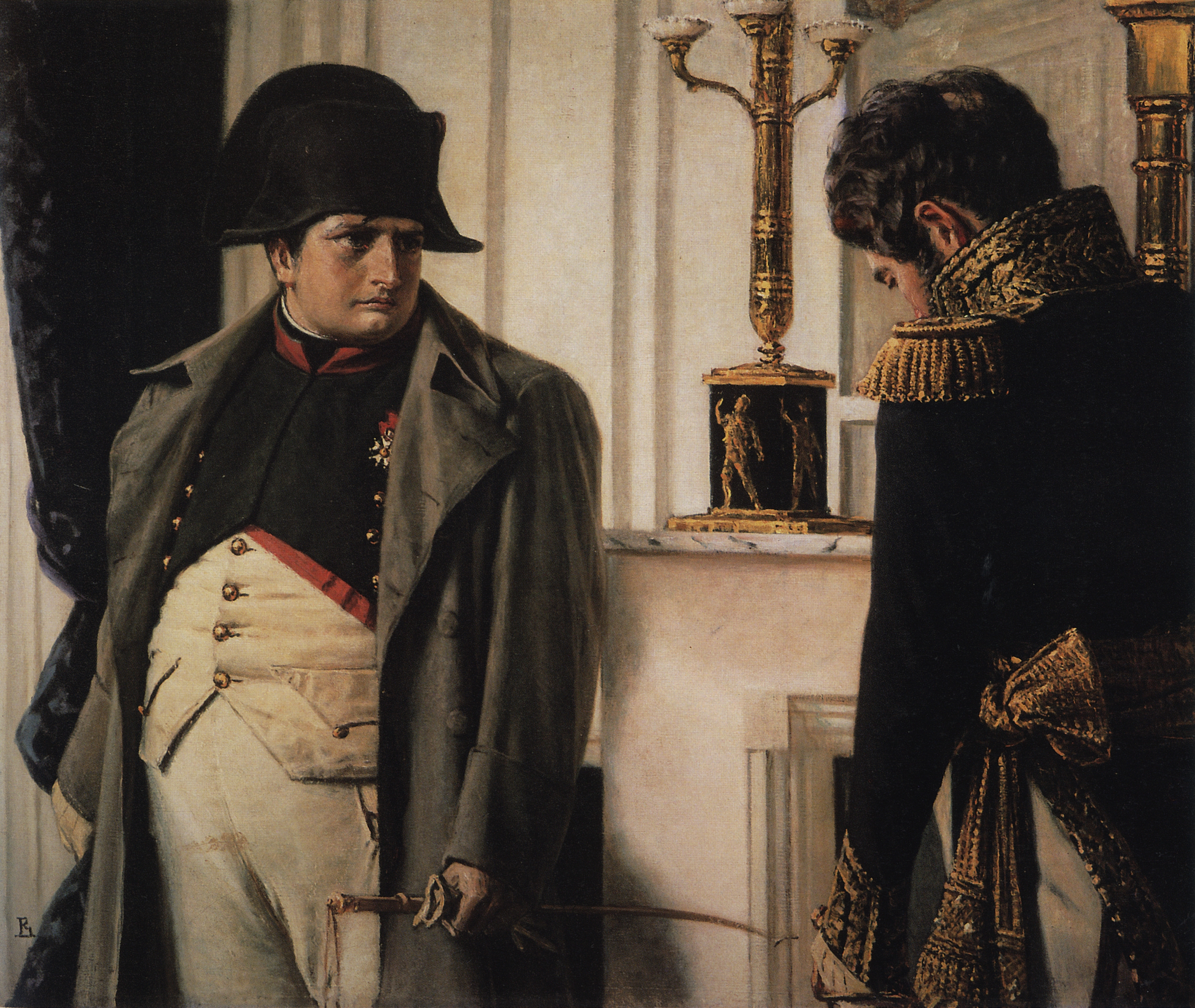 Верещагин В.В.. Наполеон и маршал Лористон (