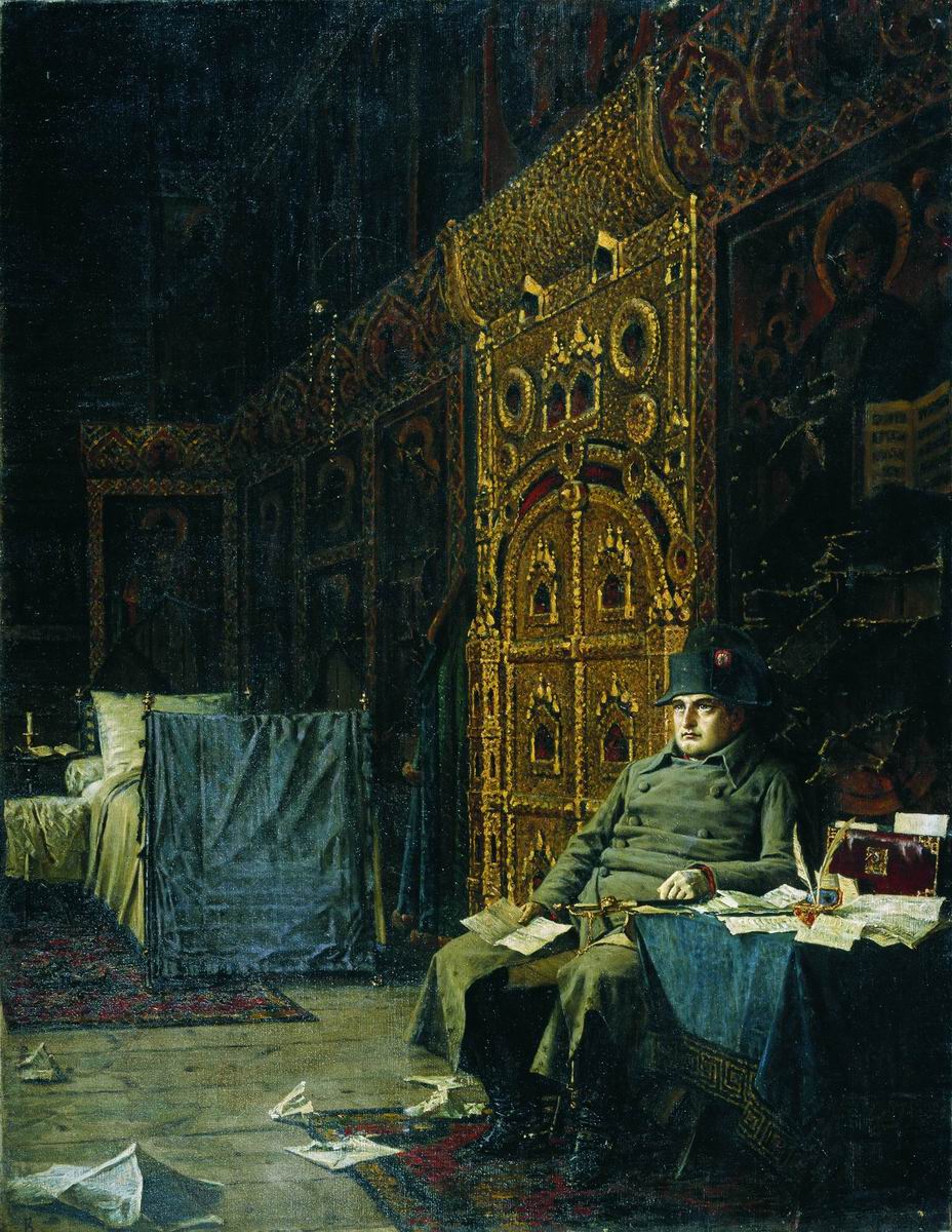 Верещагин В.В.. На этапе. Дурные вести из Франции. 1887-1895