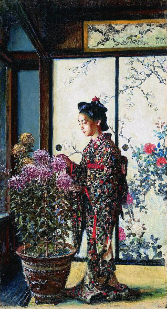 Верещагин В.В.. Японка. 1903
