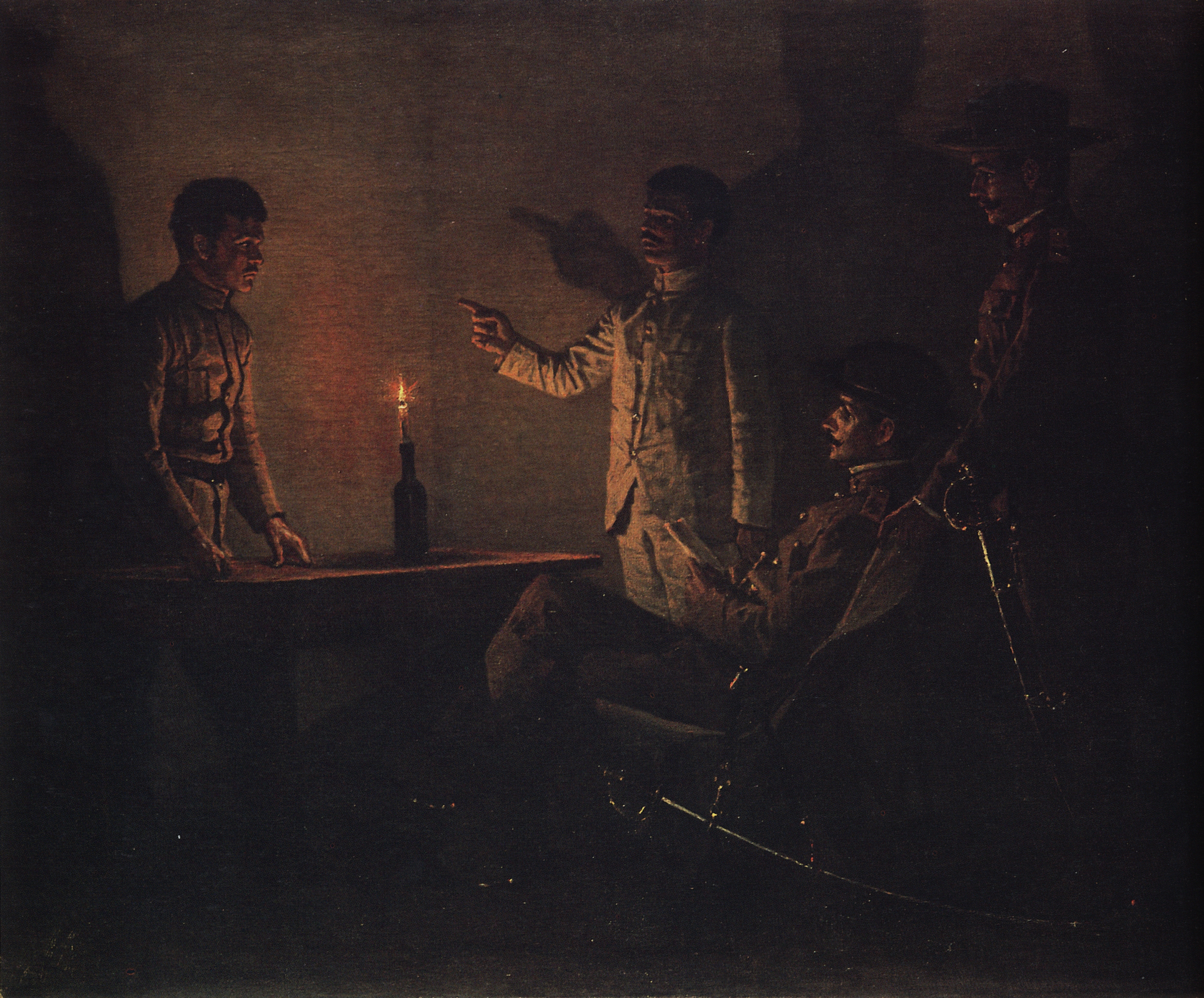 Верещагин В.В.. Допрос перебежчика. Около 1901