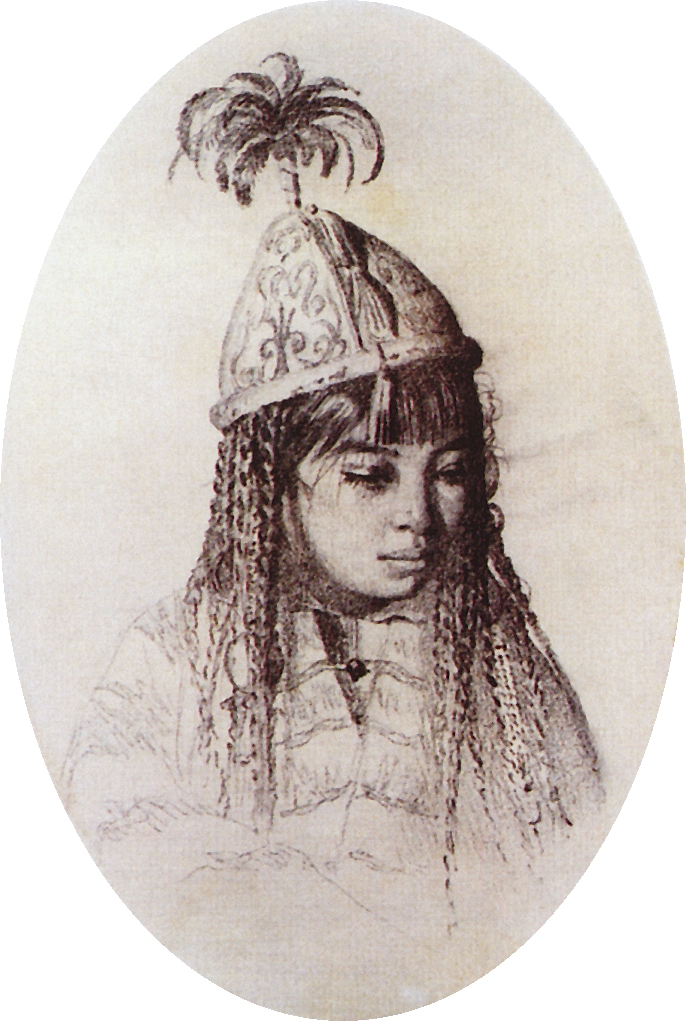 Верещагин В.В.. Киргизская девушка