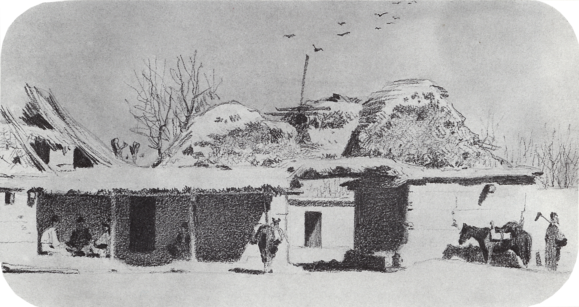 Верещагин В.В.. Постоялый двор близ Ташкента. 1867