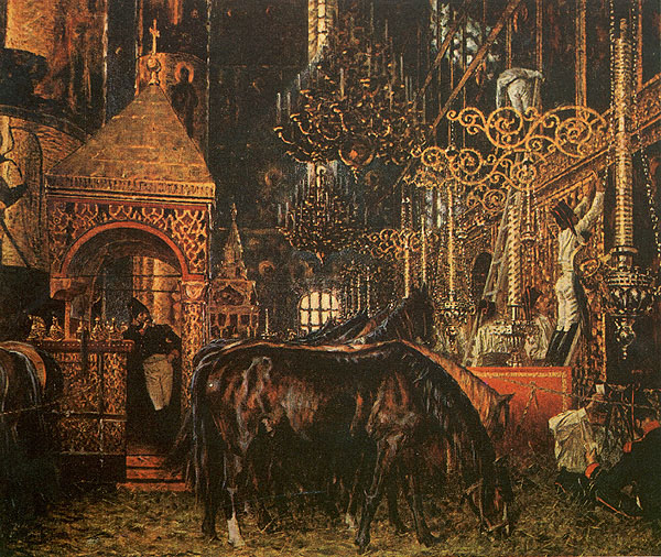 Верещагин В.В.. В Успенском соборе. 1887-1895