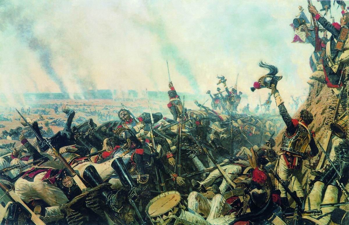 Верещагин В.В.. Конец Бородинского боя. 1899-1900