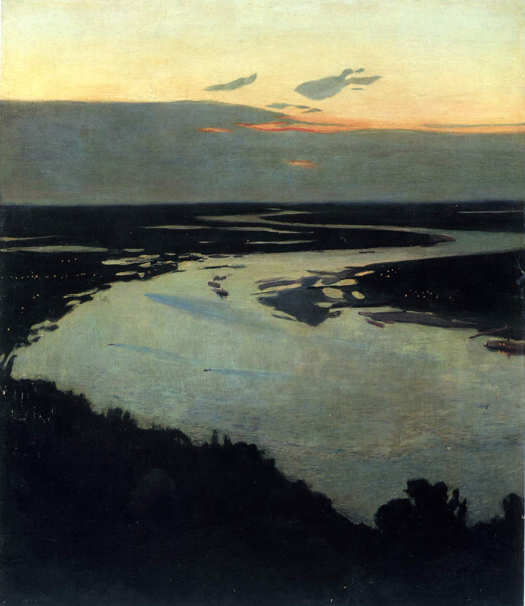 Костенко. Вечер над Днепром . 1891