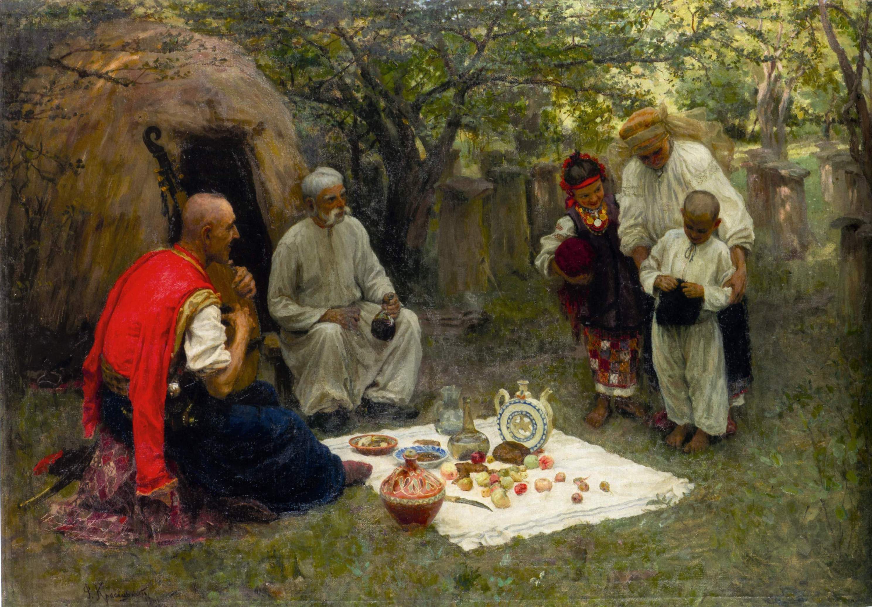 Красицкий. Гость из Запорожья . 1901  