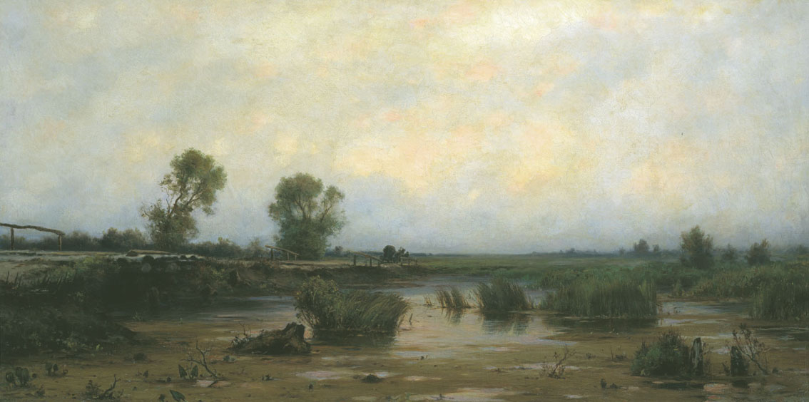 Менк. Пейзаж с болотом. 1889
