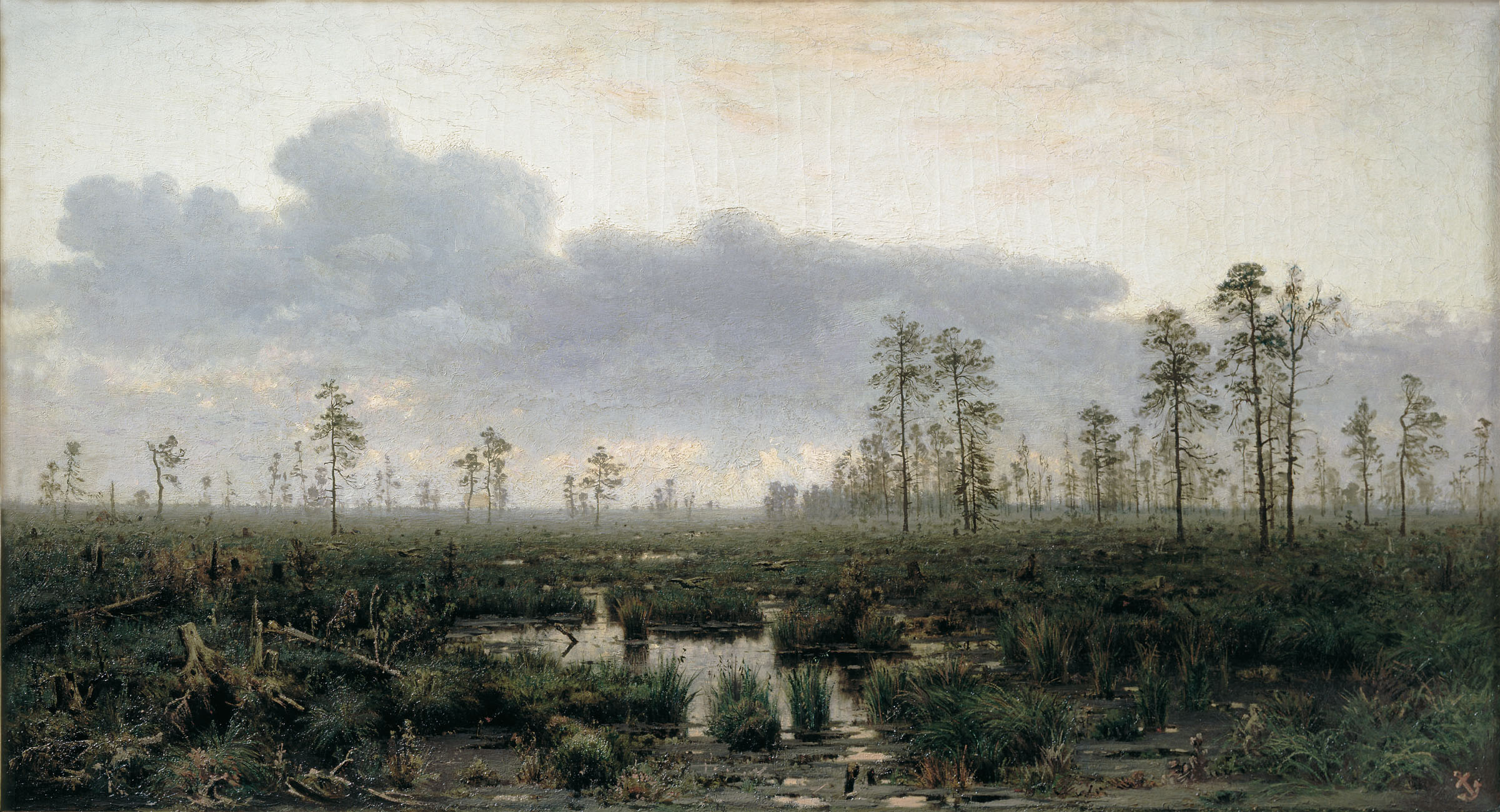 Менк. Утро на болоте. 1880