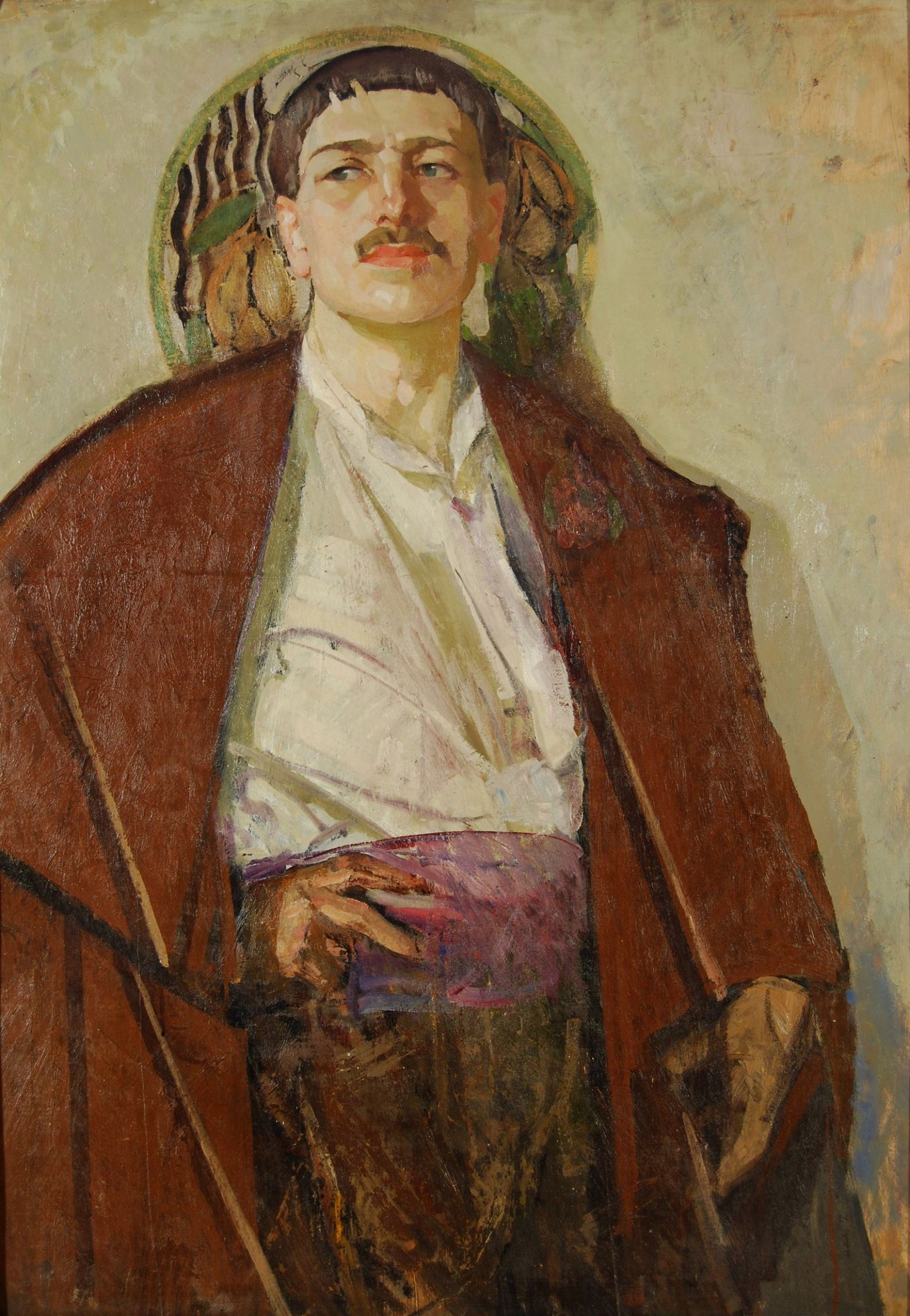 Кричевский Ф.. Автопортрет в свитке. 1924
