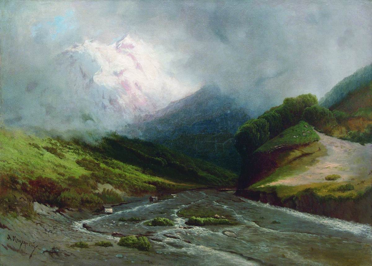 Мещерский. Альпийская река. 1870-е