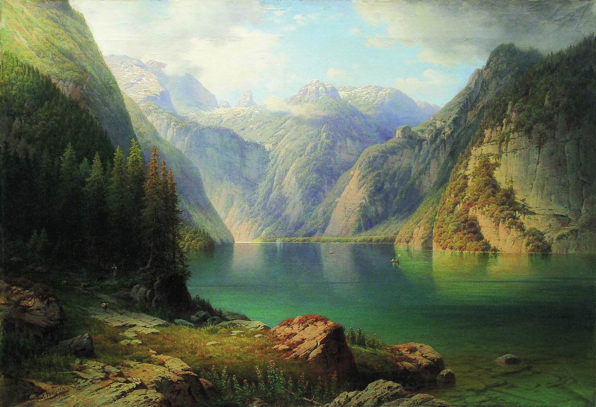 Мещерский. Горное озеро. 1865