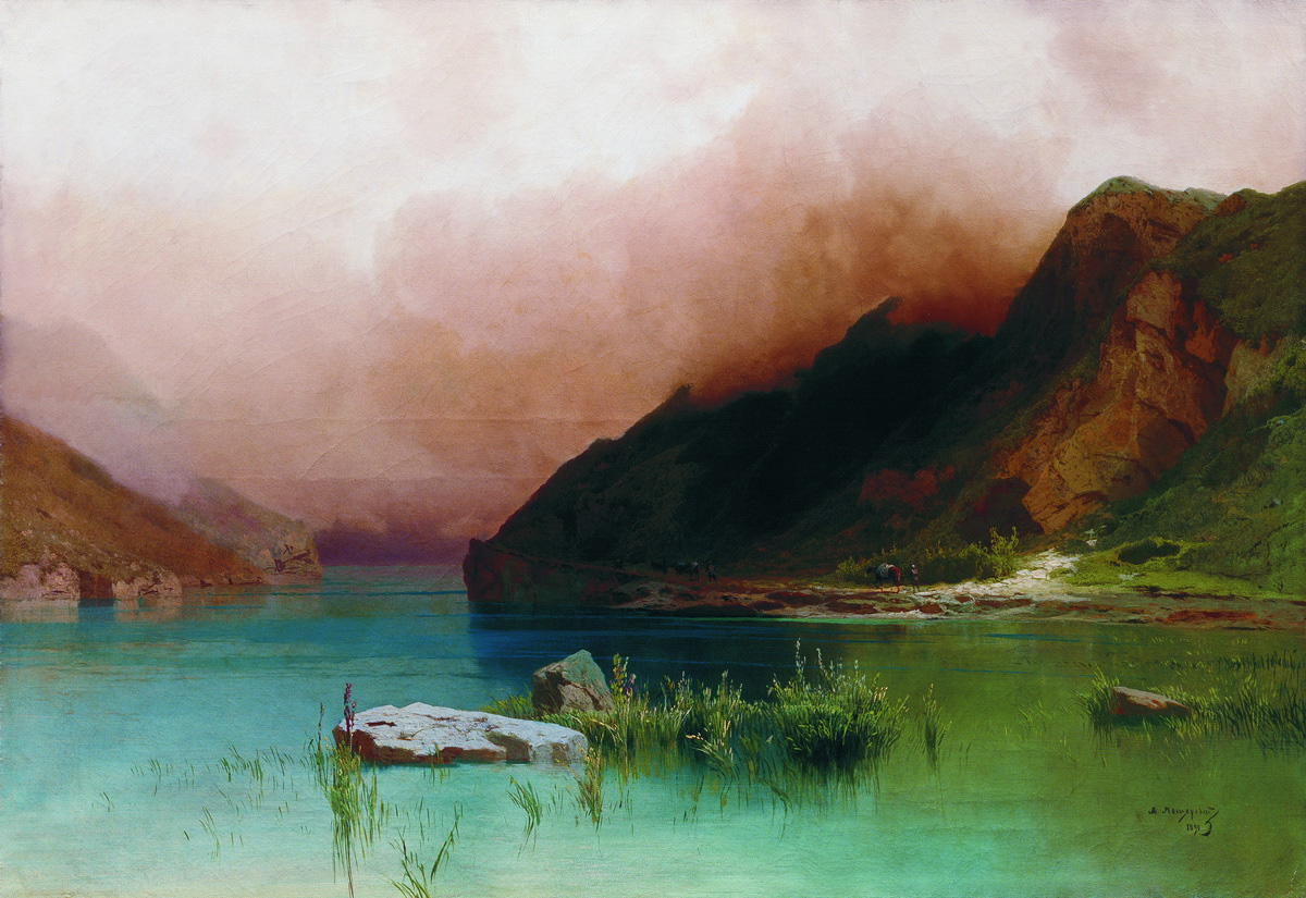 Мещерский. Озеро Эзель-Ам в Дагестане. 1890