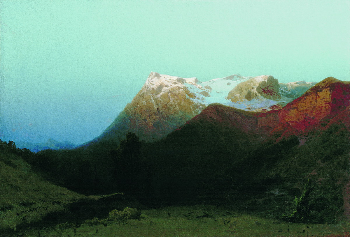 Мещерский. В горах (Сумерки в горах). 1891
