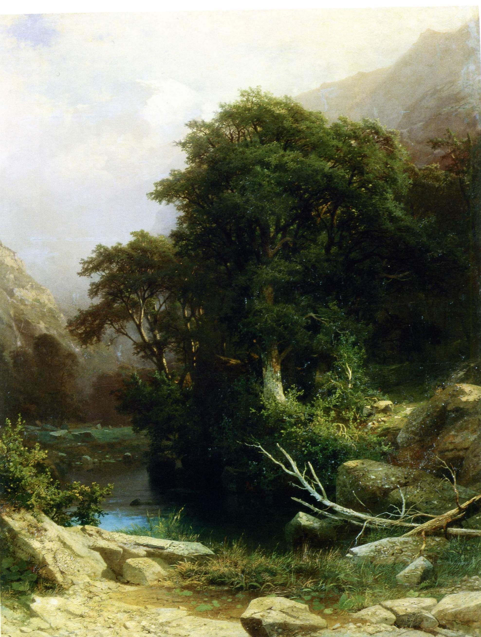 Мещерский. На Черной речке в Боржоми (Кавказ) . 1886