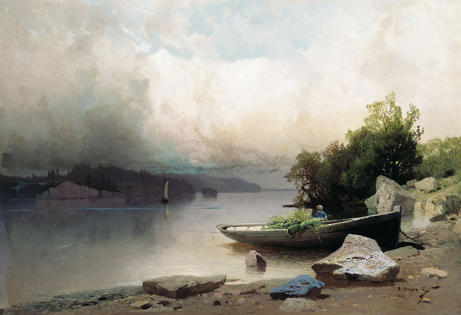 Мещерский. На реке. 1898
