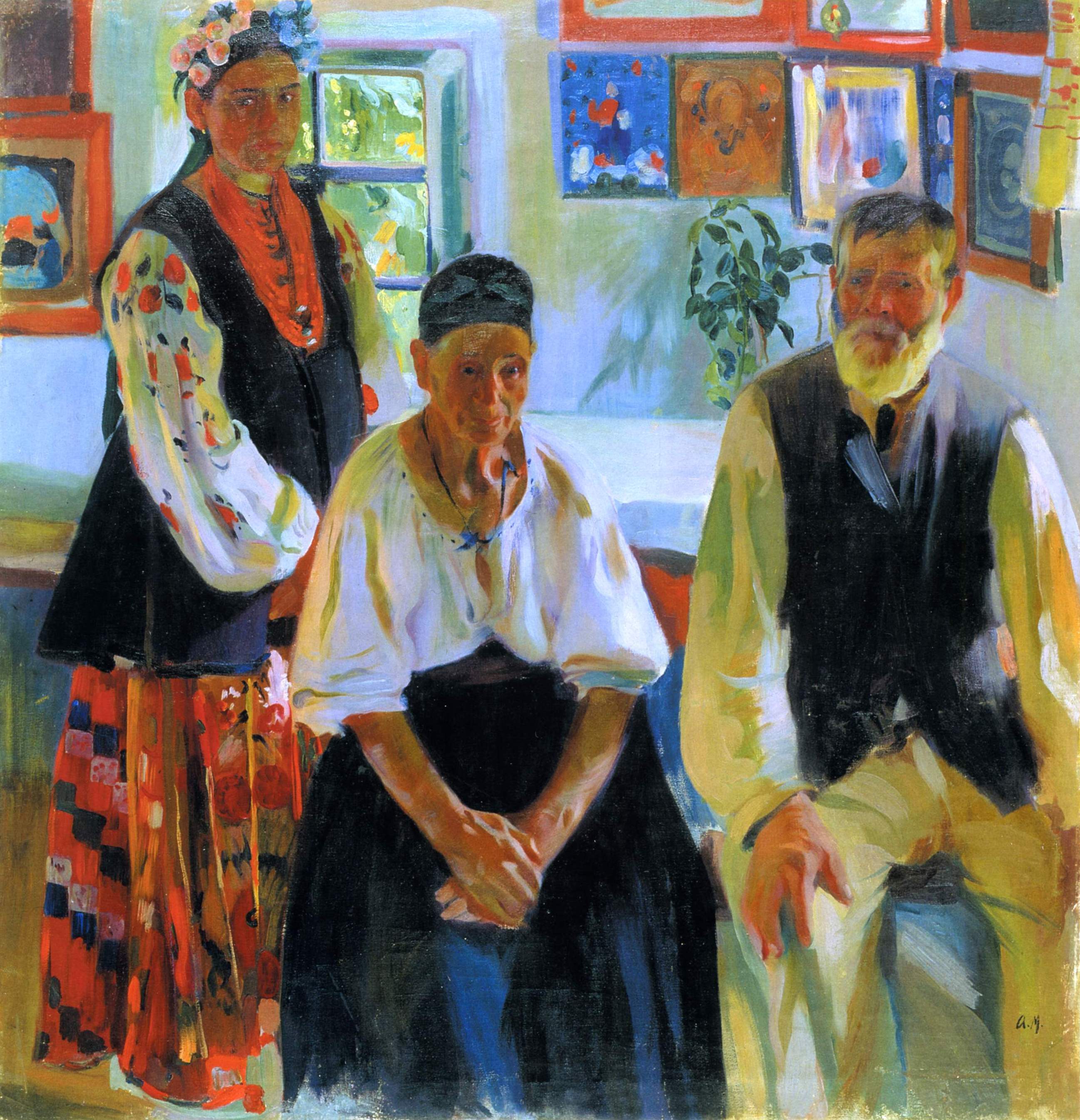 Мурашко А.. Сельская семья . 1914