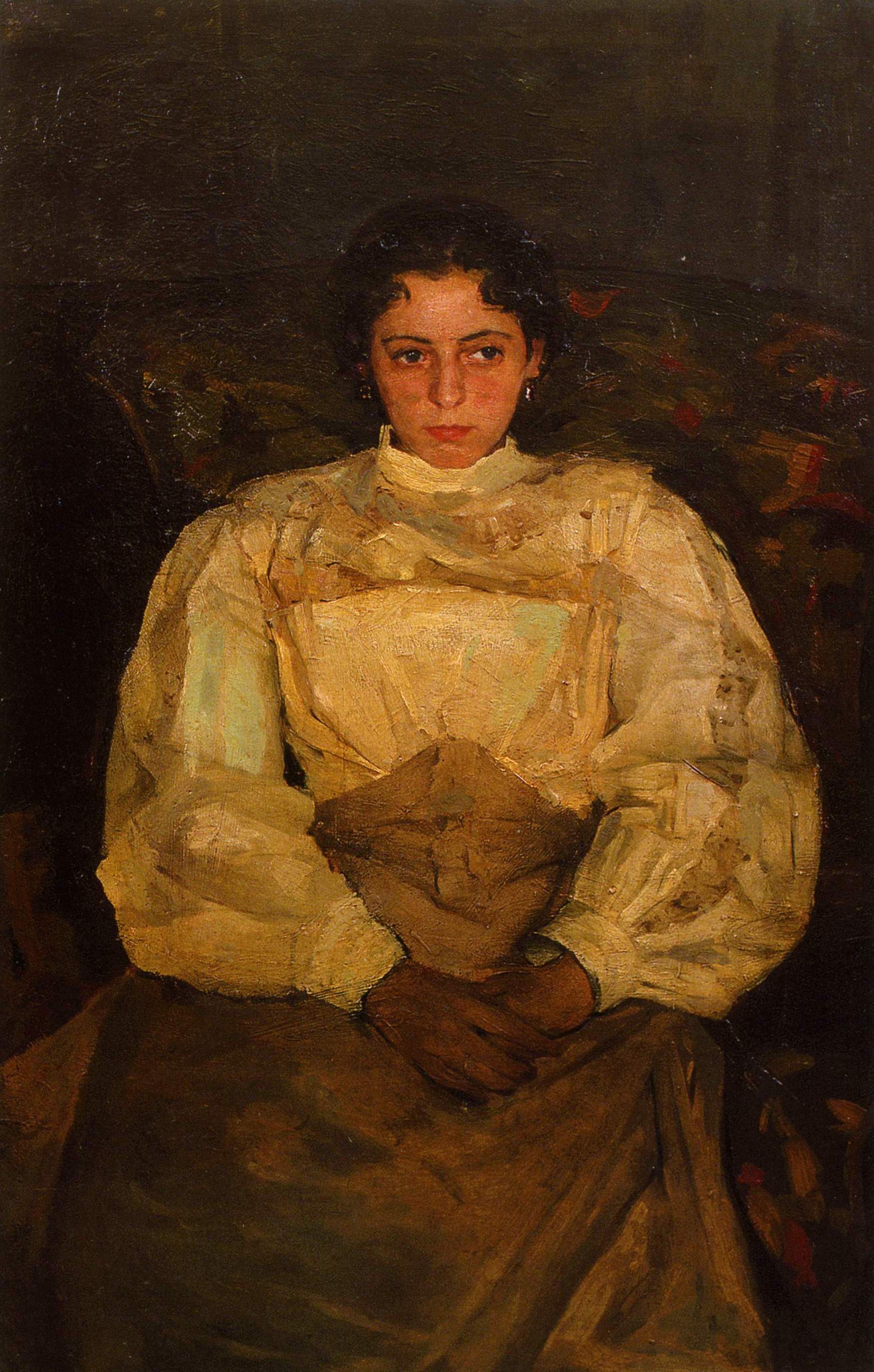Мурашко А.. Портрет Зинаиды Акининой (Евдокимовой) . Середина 1890-х