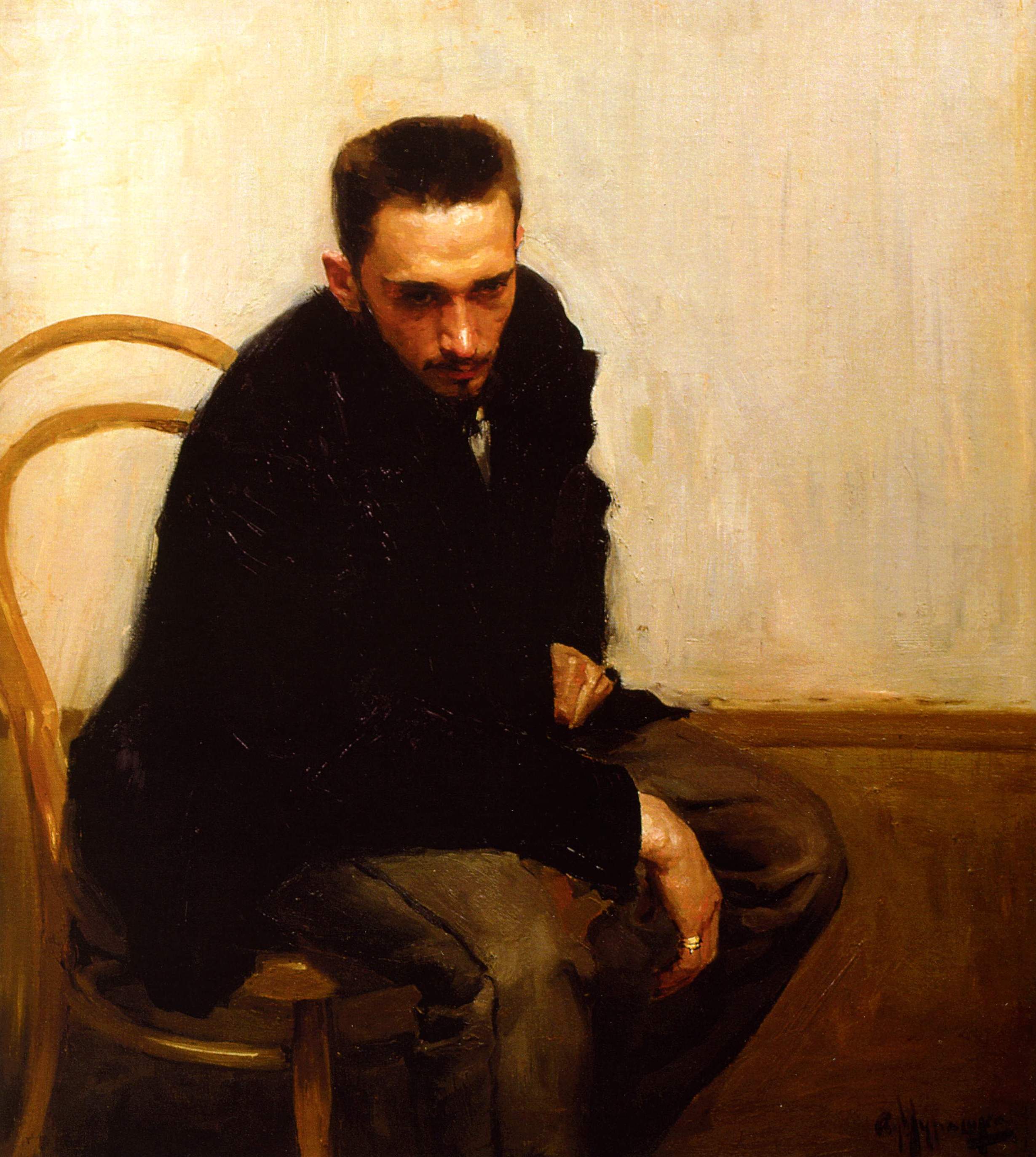 Мурашко А.. Портрет художника Н. Петрова . 1897-1898