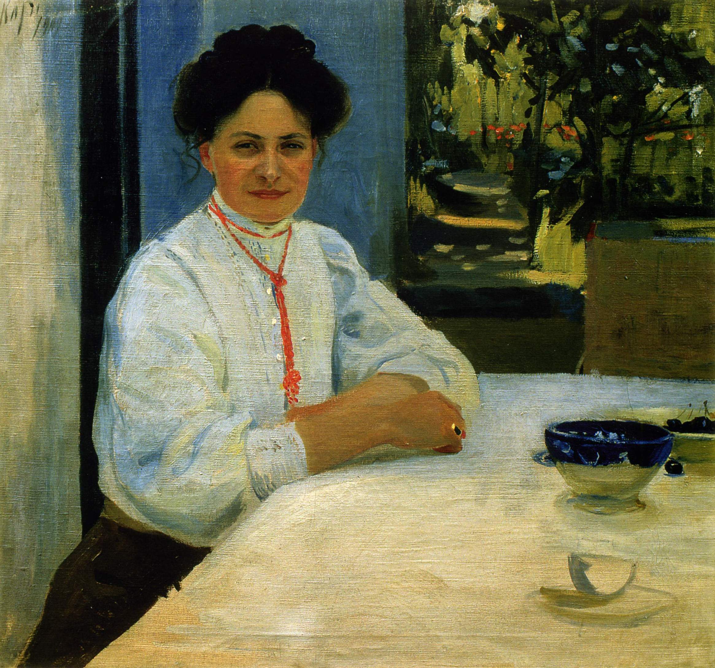 Мурашко А.. Портрет М.А. Мурашко на Капри . 1909 