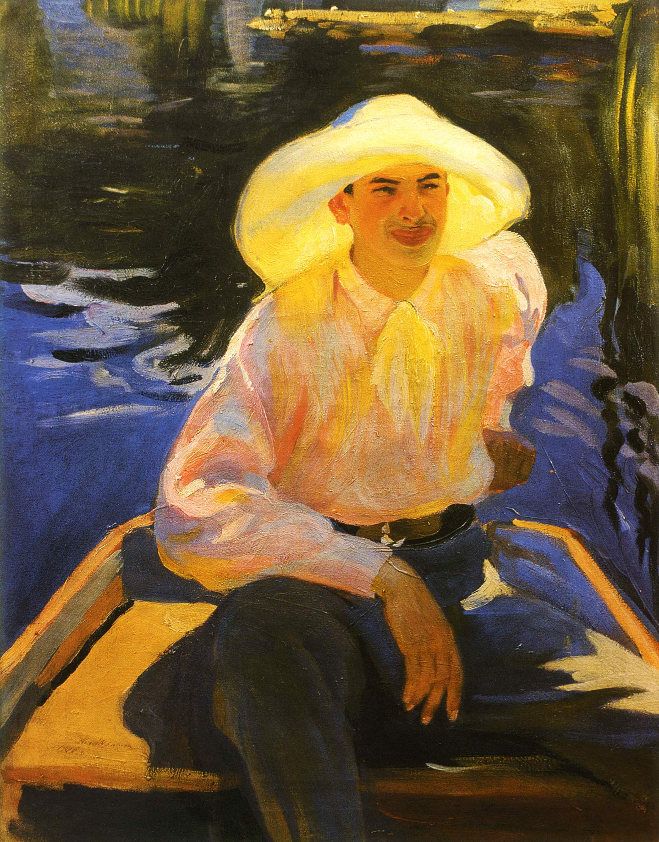 Мурашко А.. На корме. Портрет Жоржа Мурашко . 1906