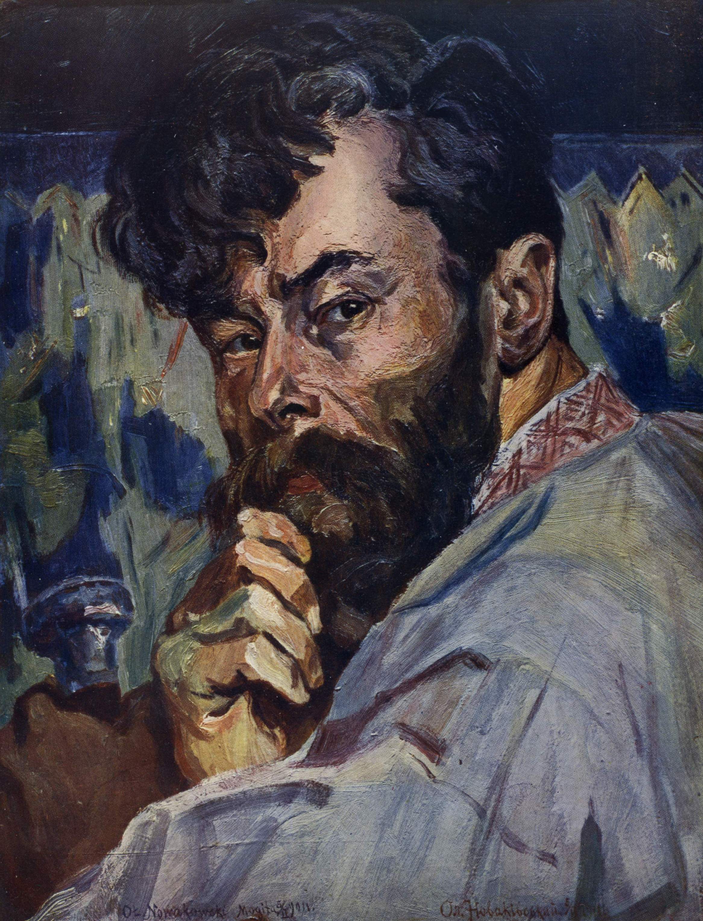 Новаковский. Автопортрет  . 1911