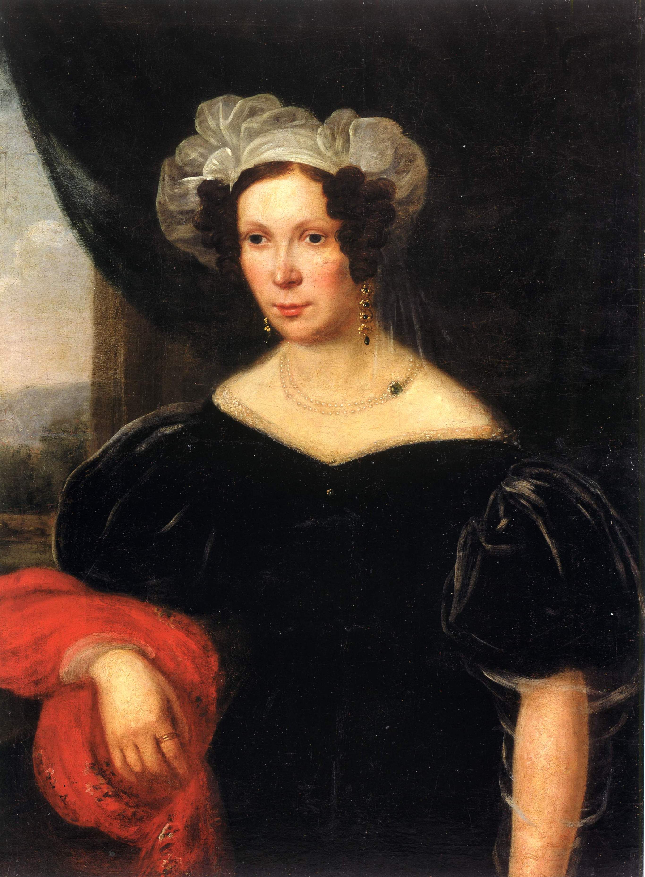 Павлов К.. Портрет неизвестной  . 1836