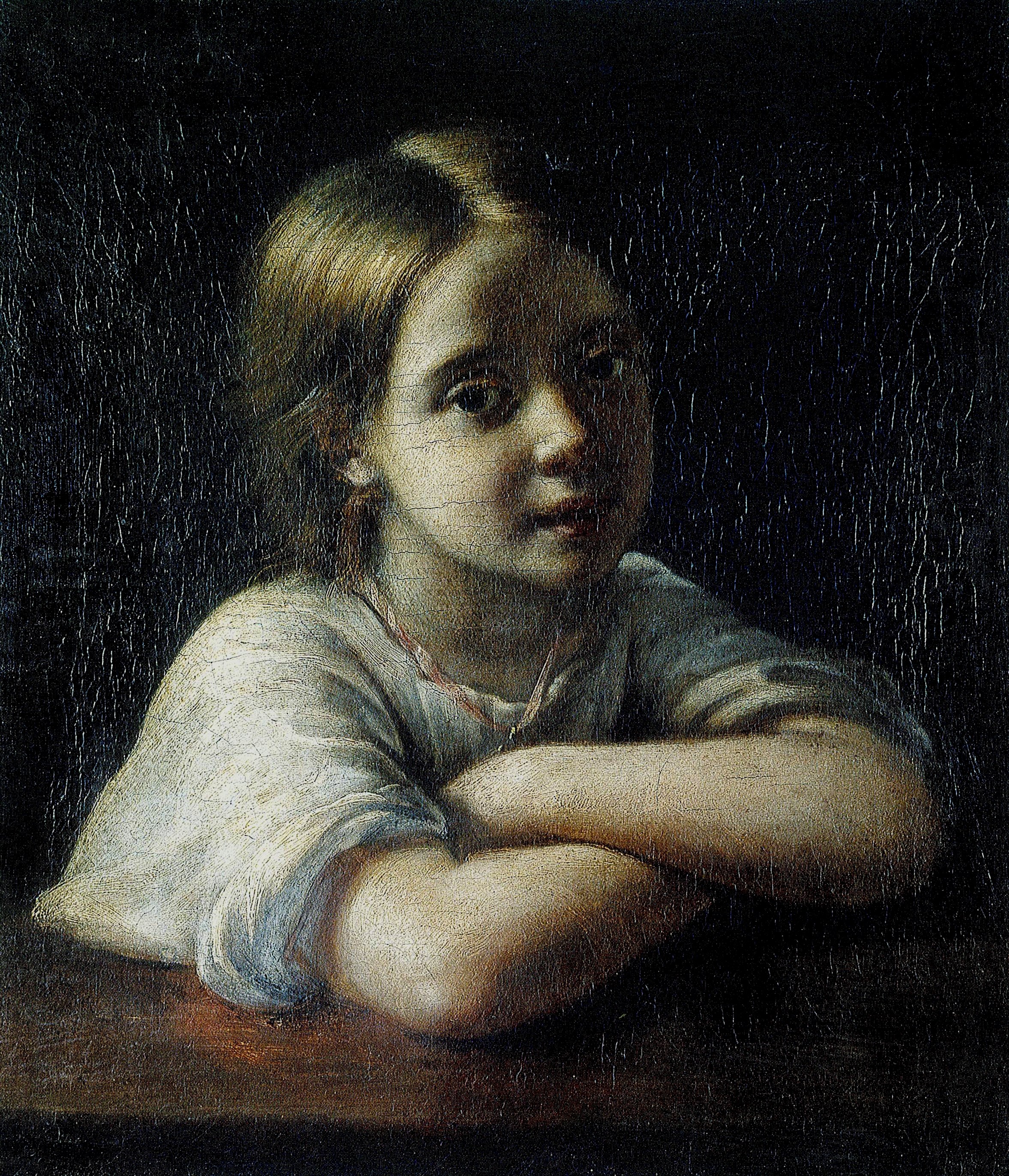 Павлов К.. Портрет дочери художника . 1843