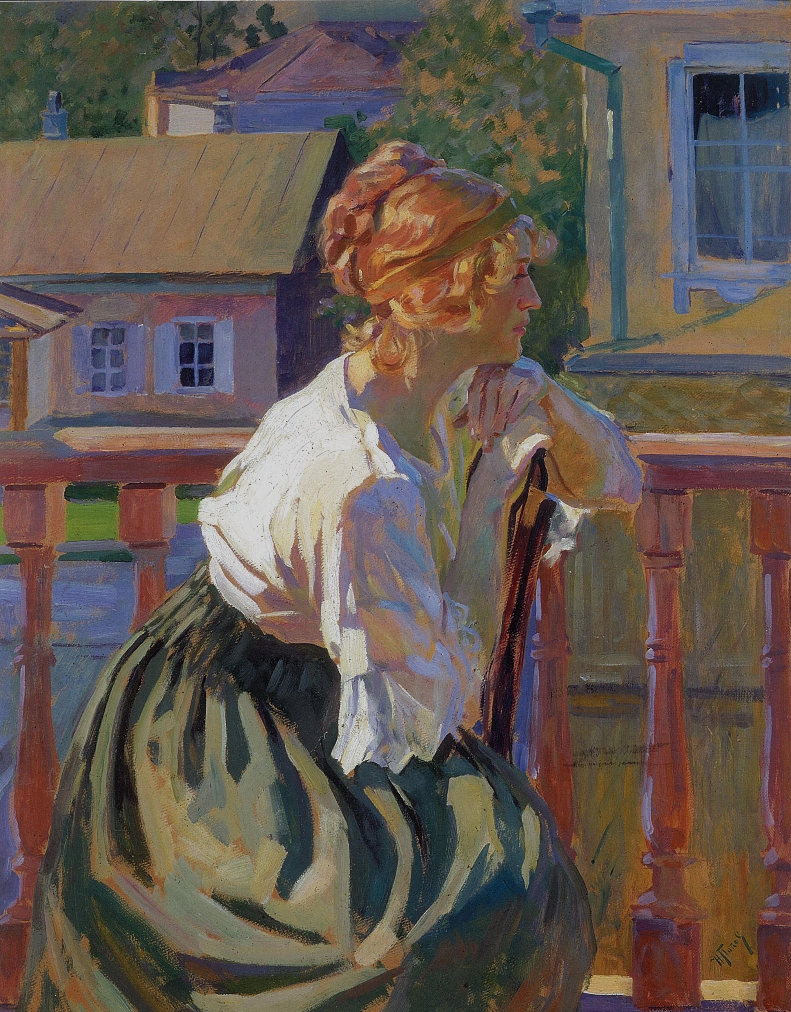 Попов Н.М.. В солнечный день . 1910-е