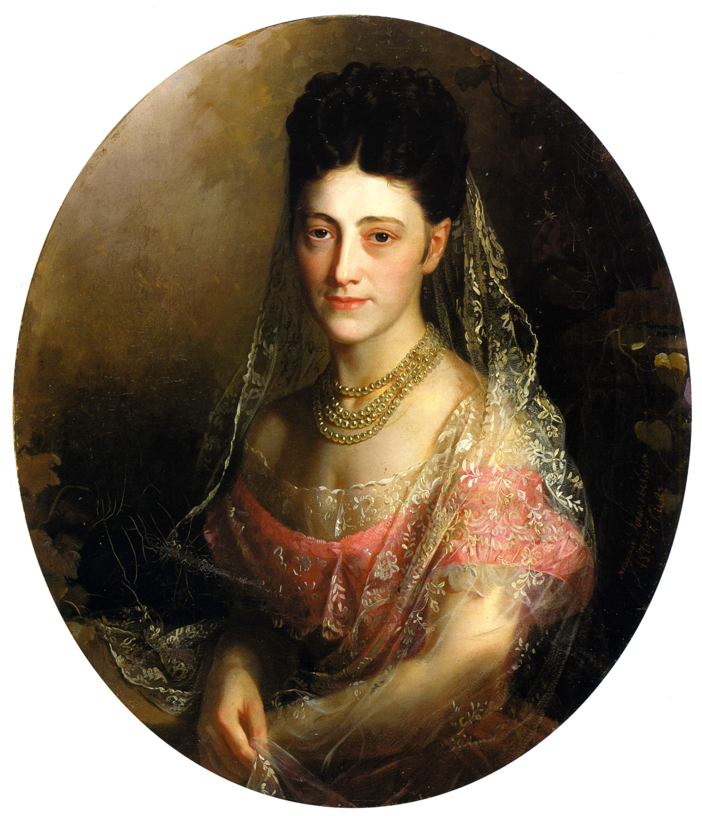 Рокачевский. Портрет Анны Августовны Мазевской (?) . 1870