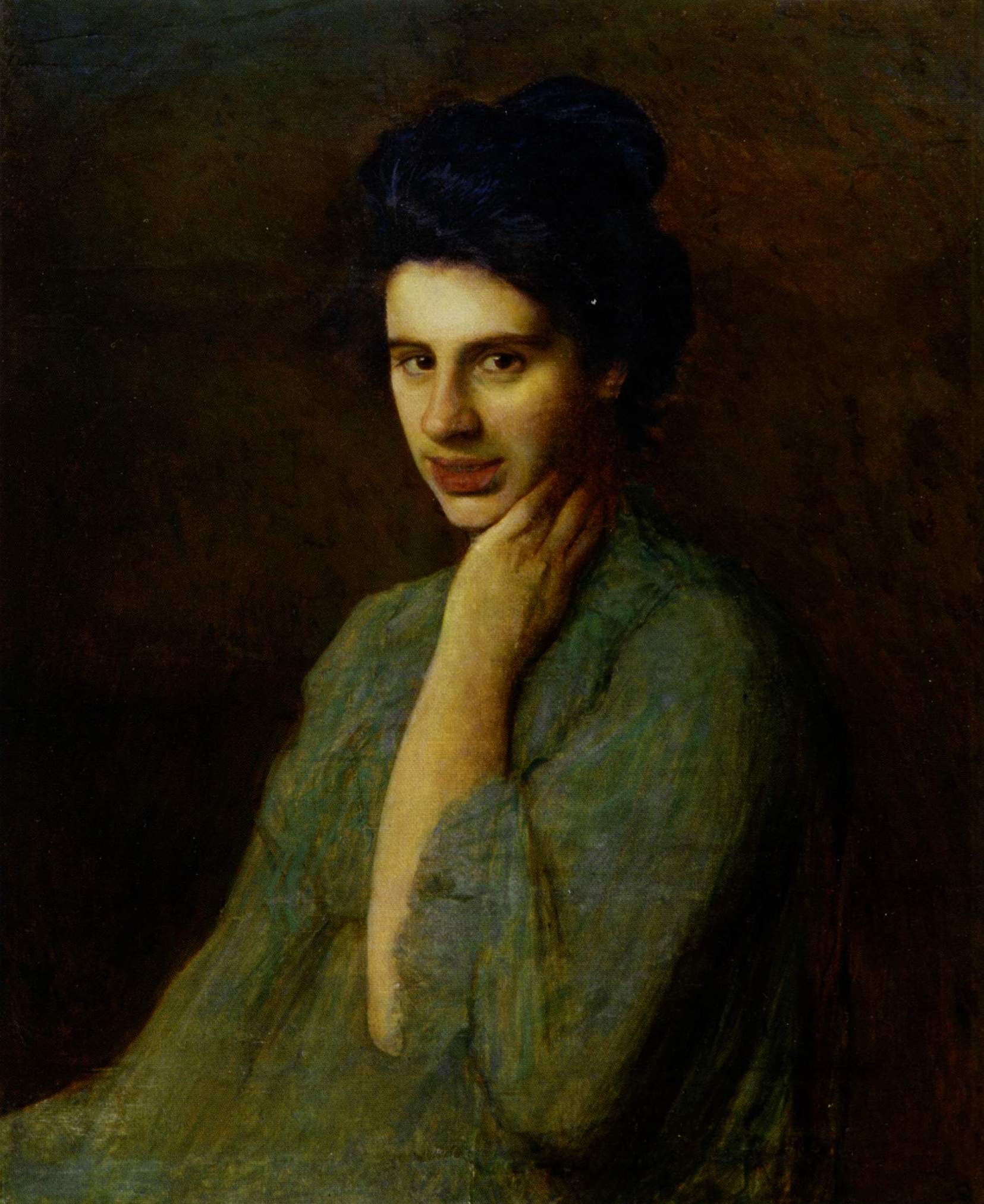 Труш. Портрет А.М. Труш-Драгомановой, жены художника. 1906