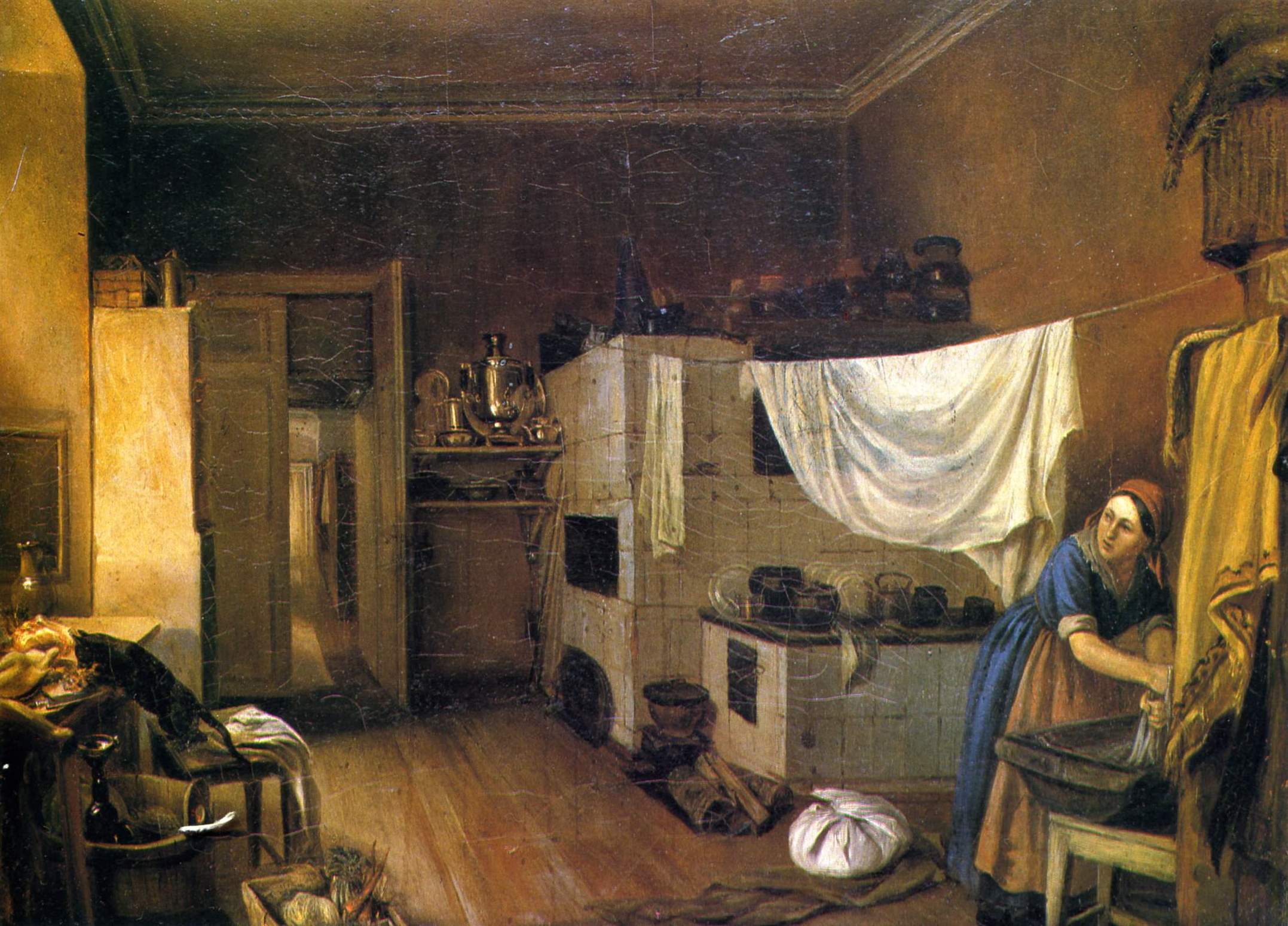 Чернышев К.. Кухня . Начало 1850-х