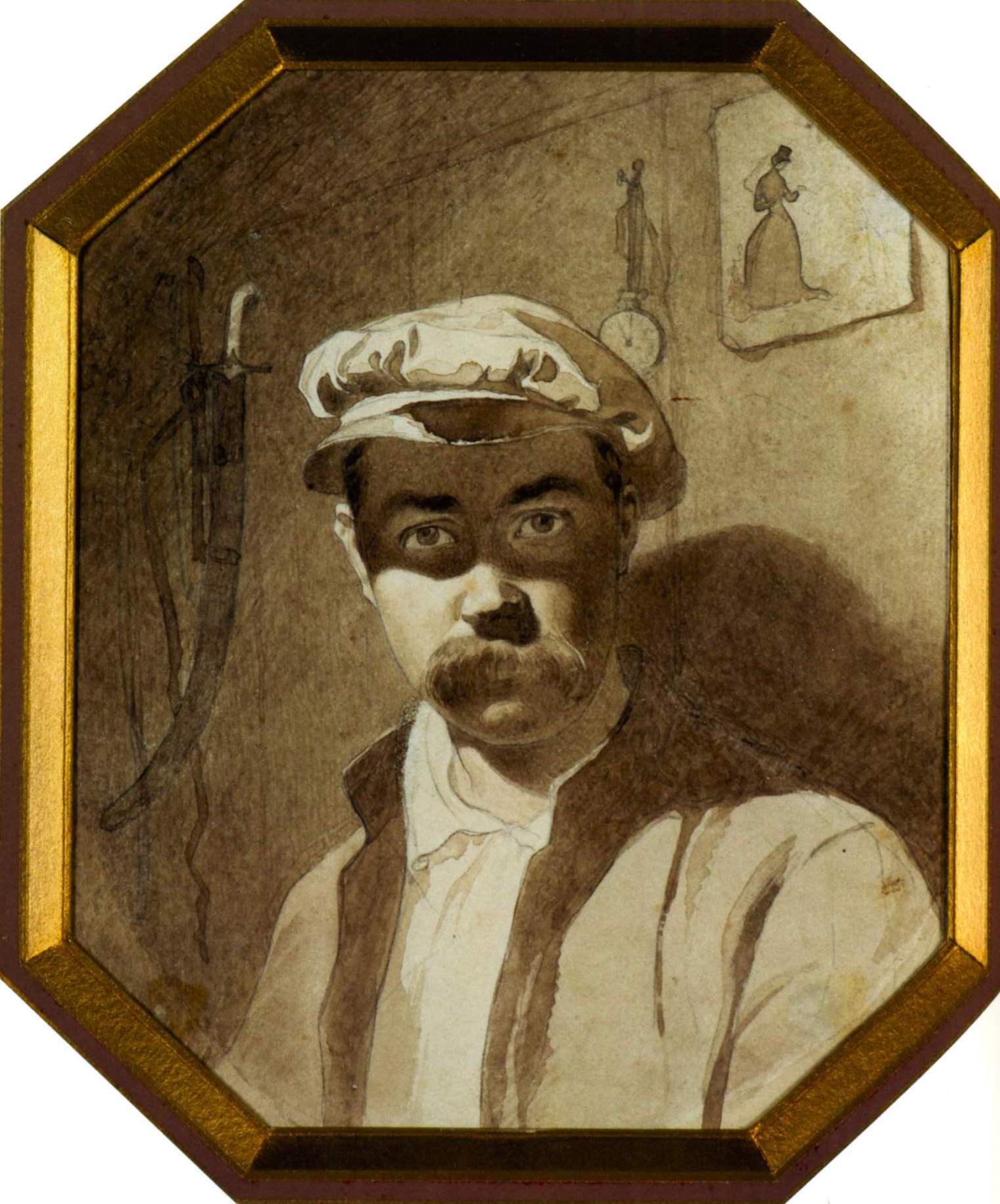Шевченко Т.. Автопортрет  . 1848-1849