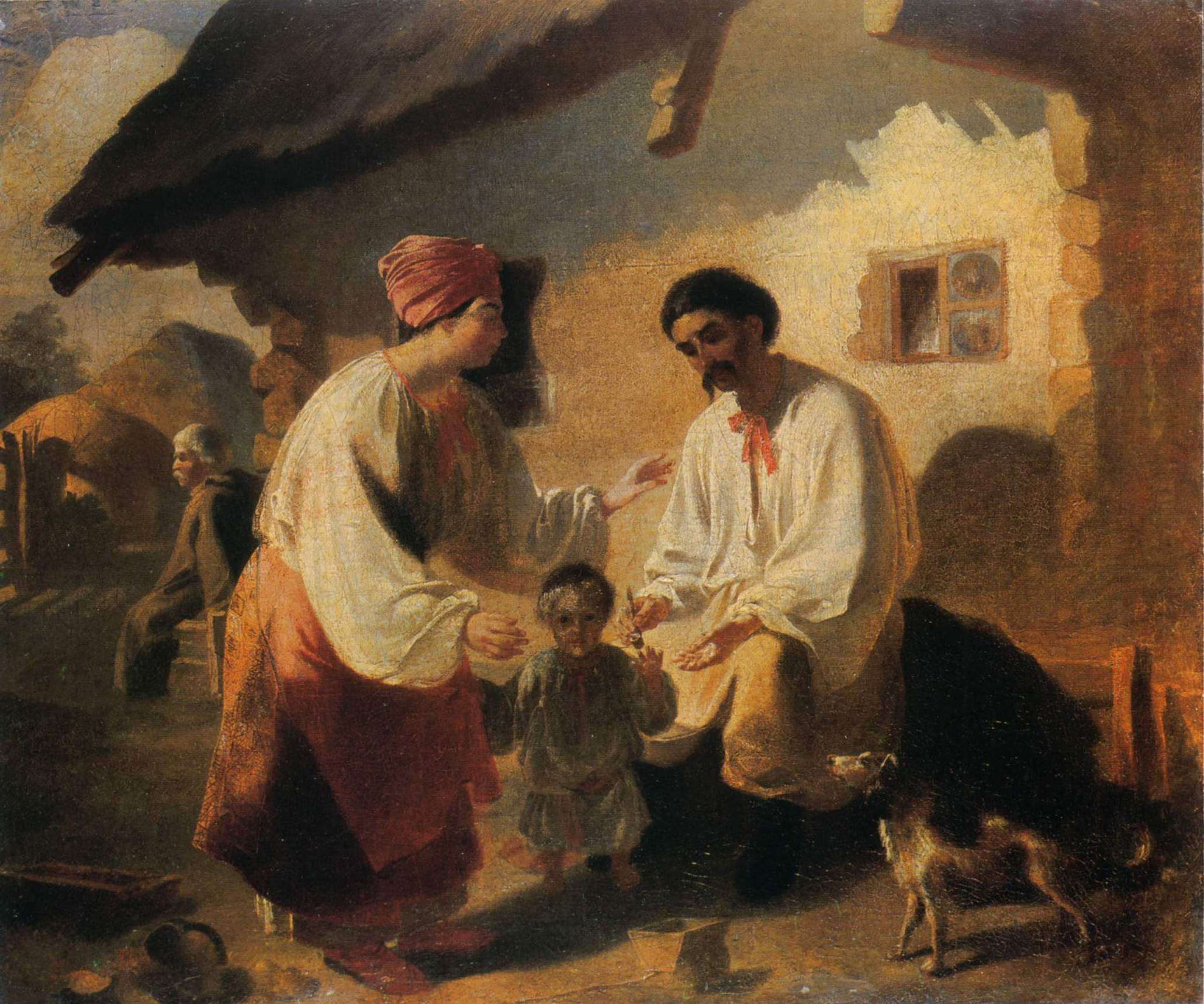 Шевченко Т.. Крестьянская семья. 1843