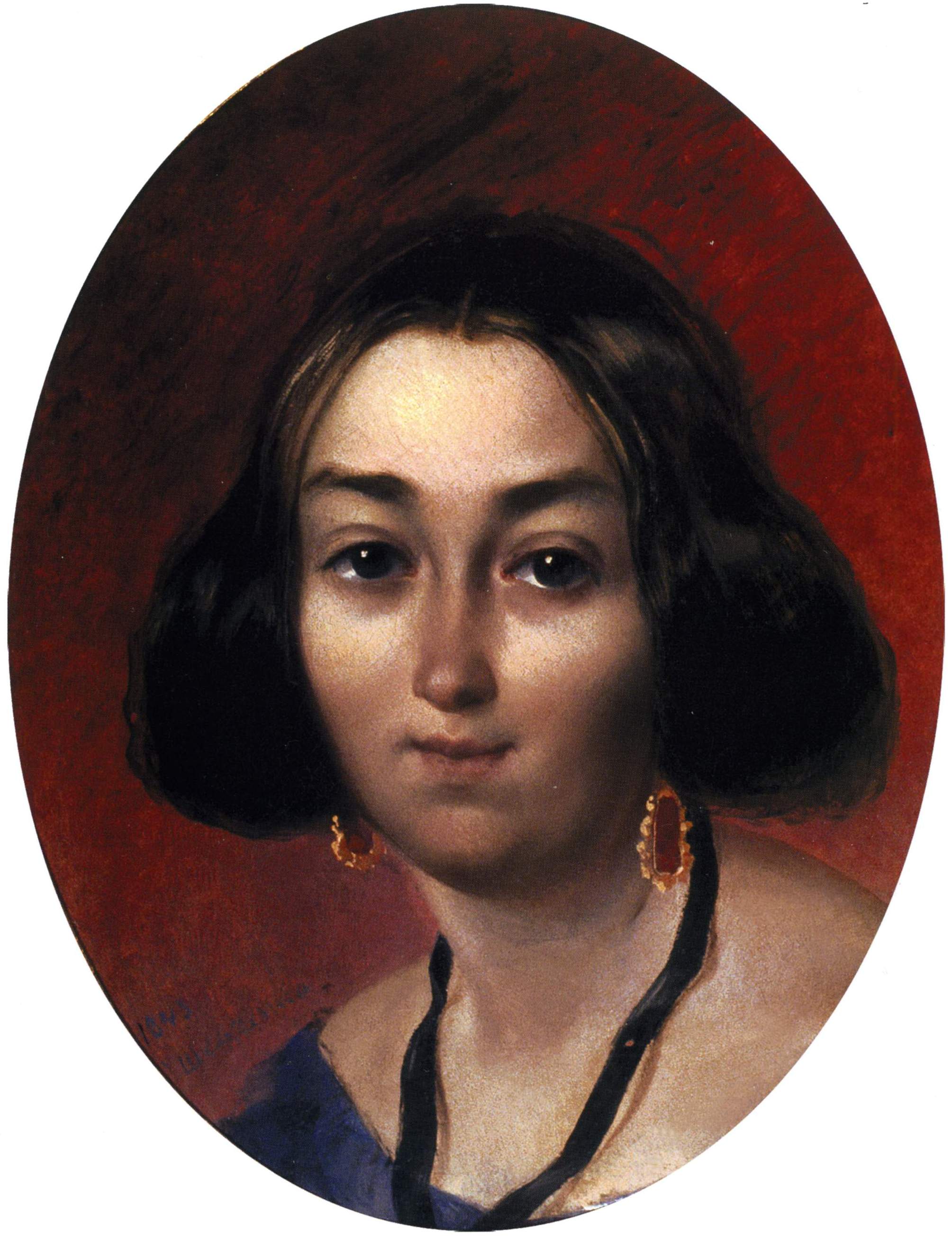 Шевченко Т.. Портрет Анны Закревской. 1843