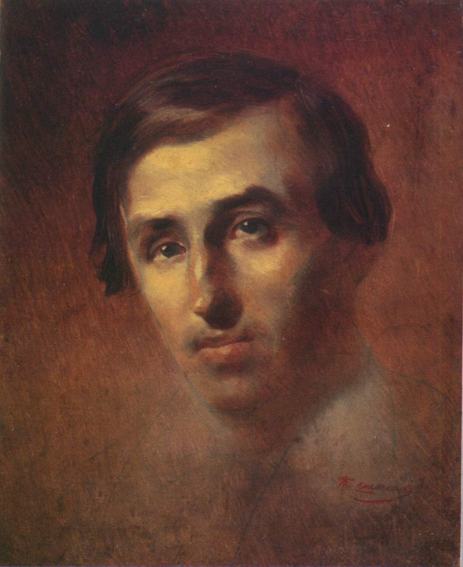 Шевченко Т.. Портрет Пантелеймона Кулиша. 1843-1844