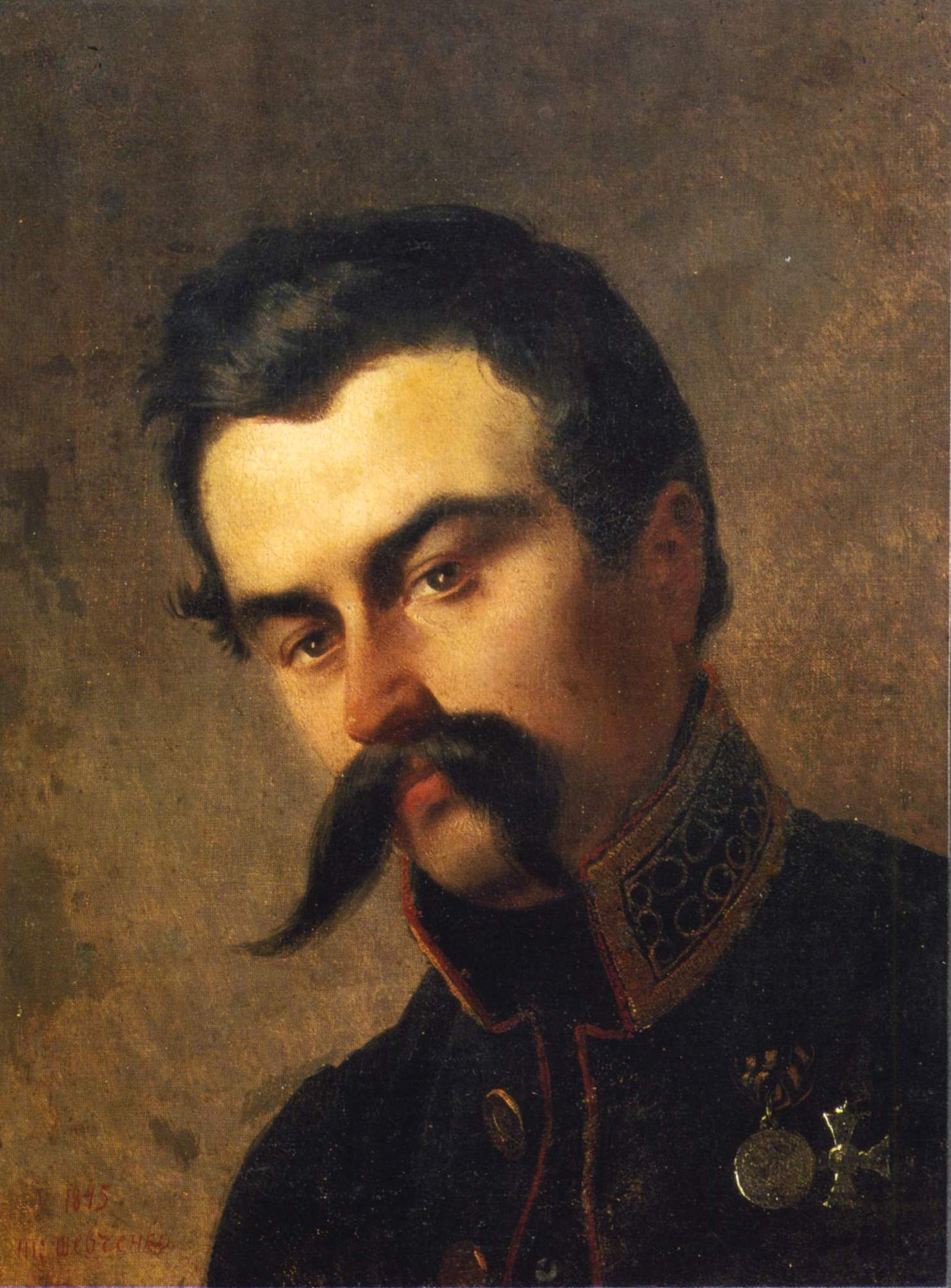 Шевченко Т.. Портрет Иосифа Рудзинского. 1845 